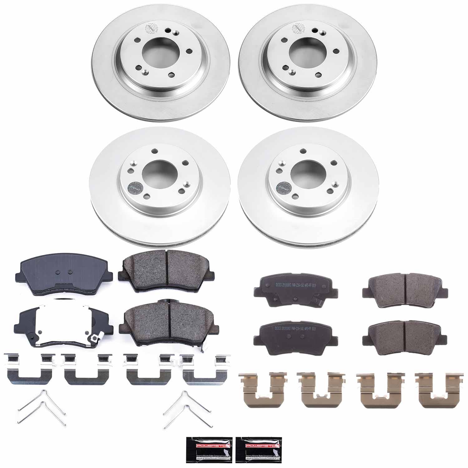 Power Stop - CRK7928 - Front and Rear - Disc Brake Pad and Rotor Kit