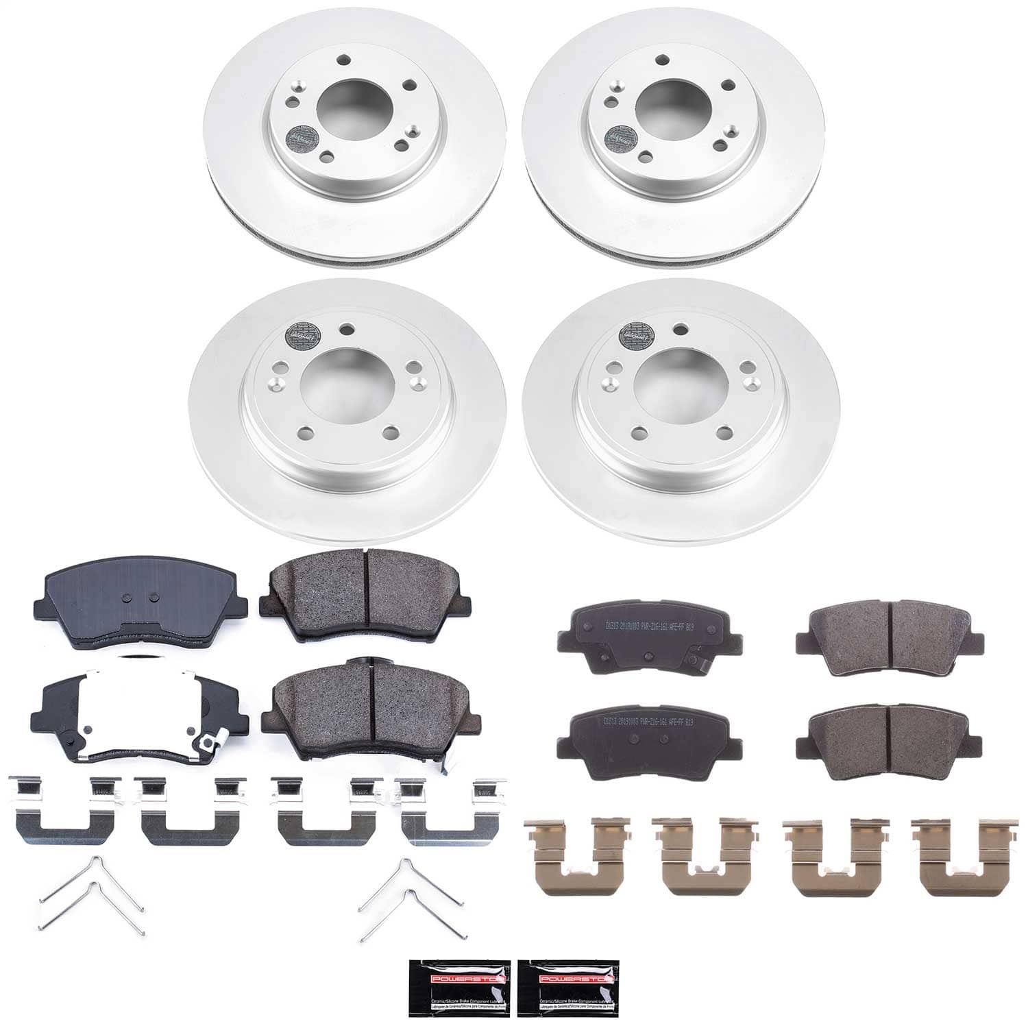 Power Stop - CRK7929 - Front and Rear - Disc Brake Pad and Rotor Kit