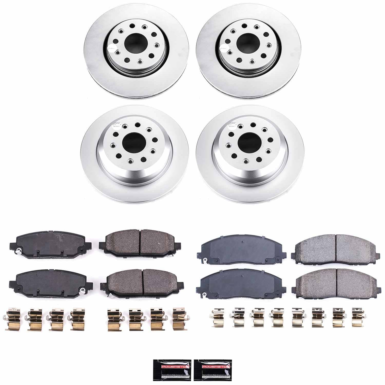 Power Stop - CRK7938 - Front and Rear - Disc Brake Pad and Rotor Kit