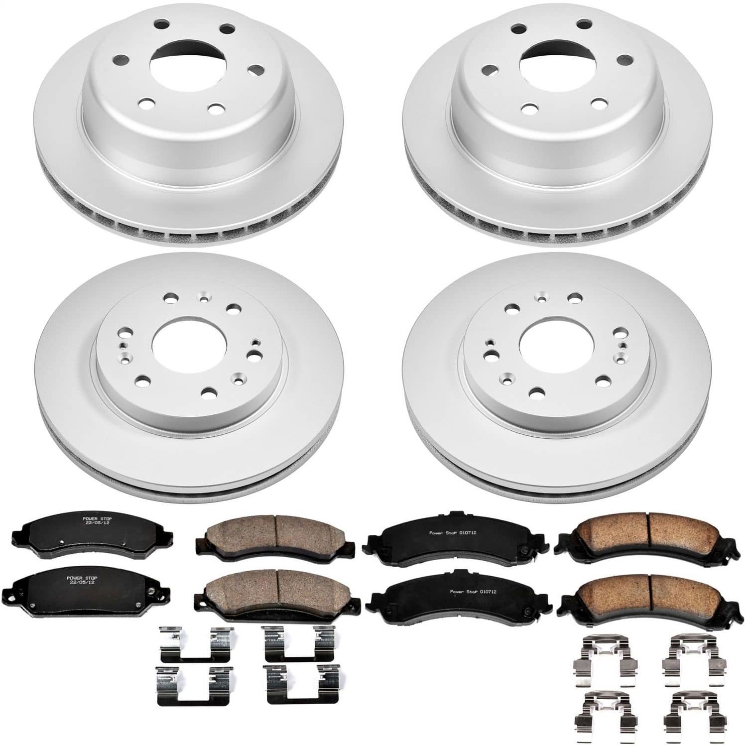 Power Stop - CRK8071 - Front and Rear - Disc Brake Pad and Rotor Kit