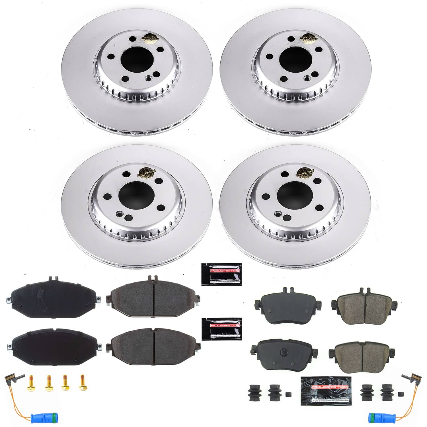 Power Stop - CRK8074 - Front and Rear - Disc Brake Pad and Rotor Kit