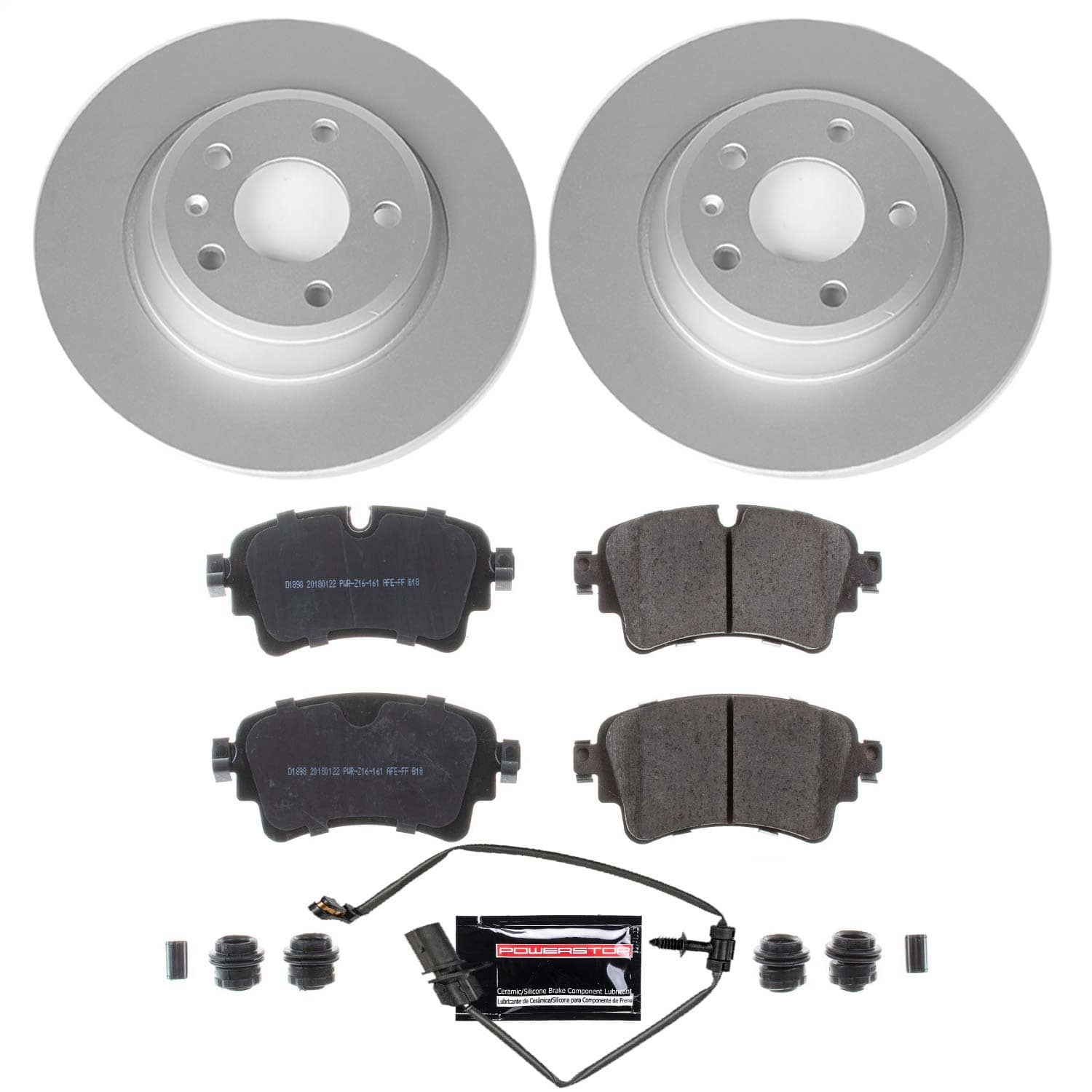 Power Stop - CRK8091 - Rear - Disc Brake Pad and Rotor Kit