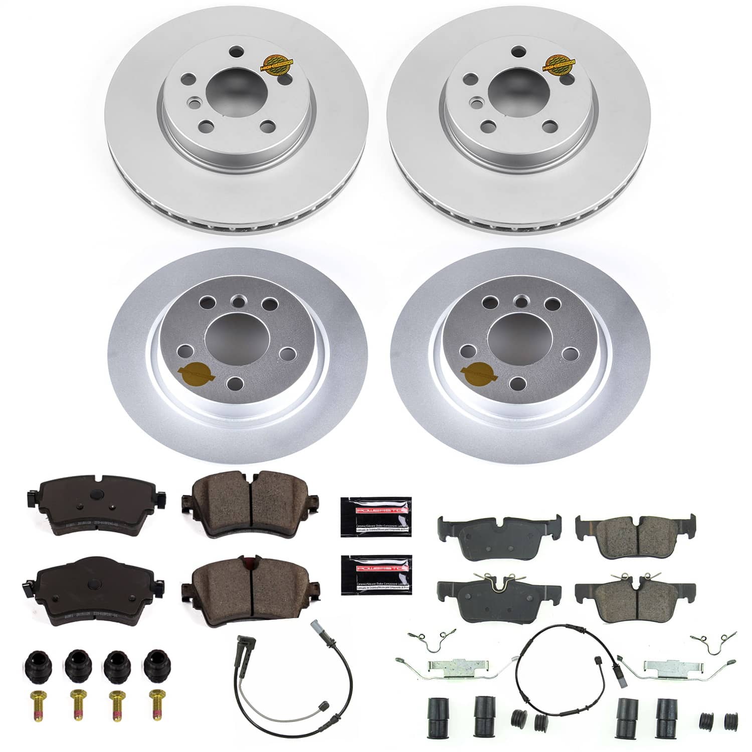 Power Stop - CRK8105 - Front and Rear - Disc Brake Pad and Rotor Kit