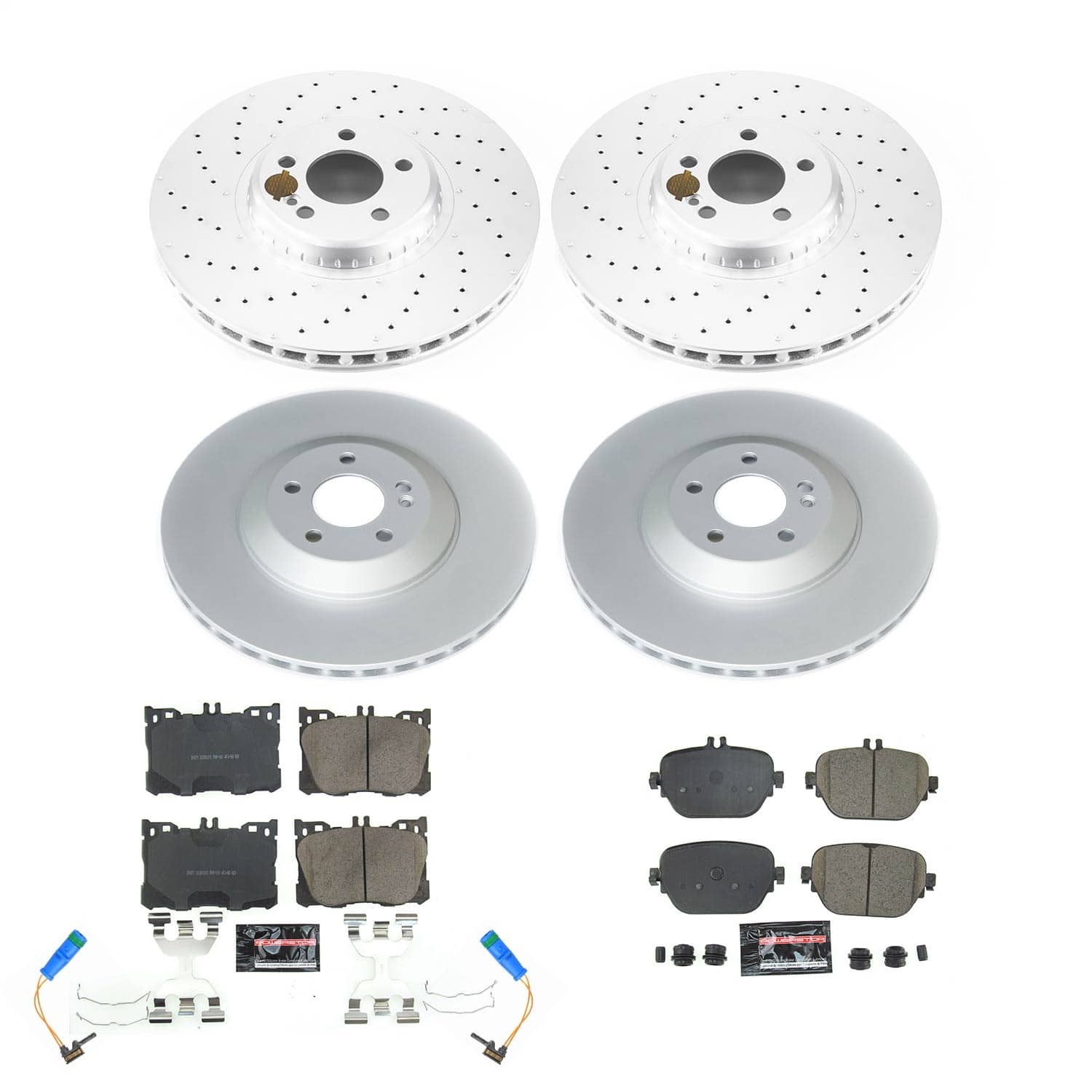 Power Stop - CRK8106 - Front and Rear - Disc Brake Pad and Rotor Kit