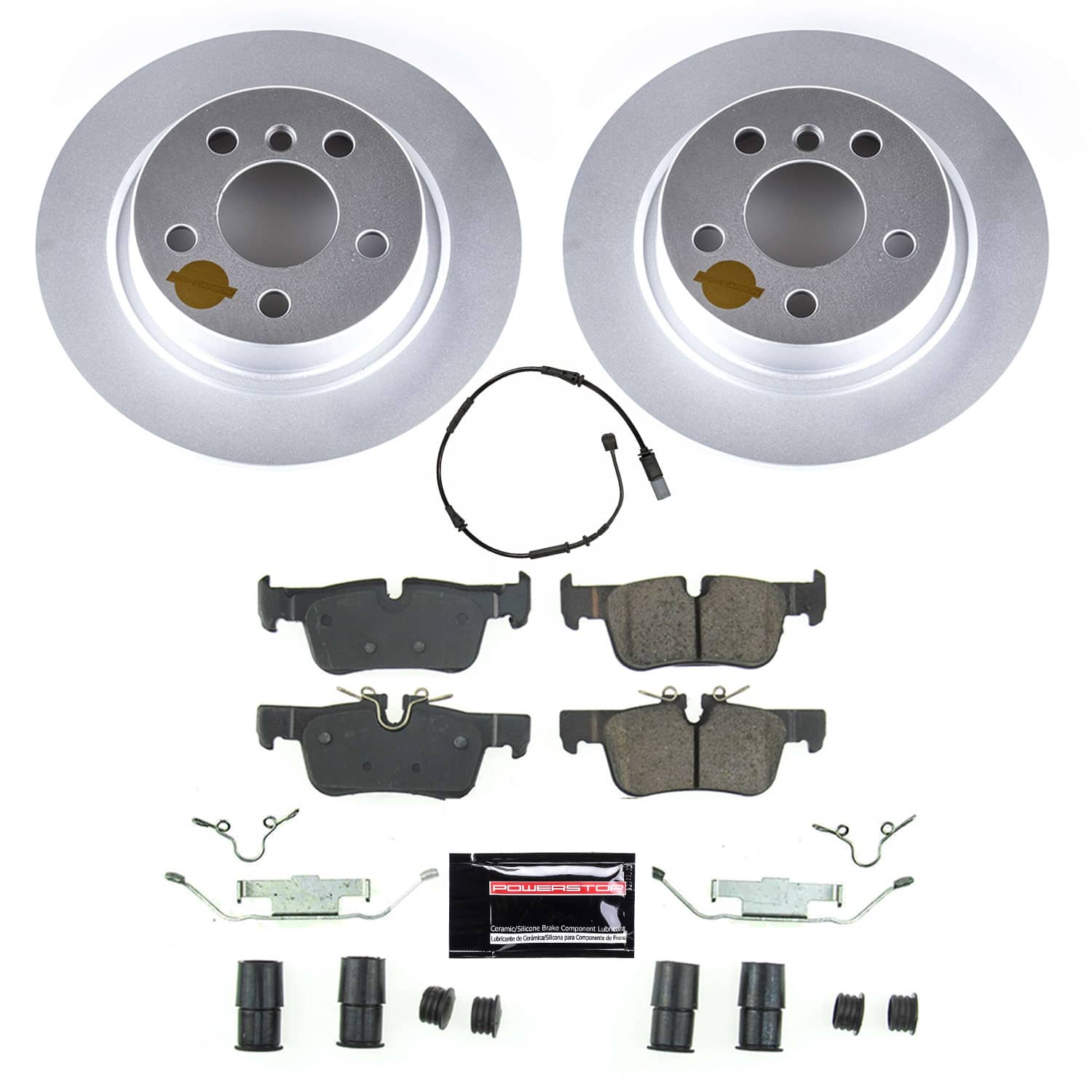 Power Stop - CRK8111 - Rear - Disc Brake Pad and Rotor Kit
