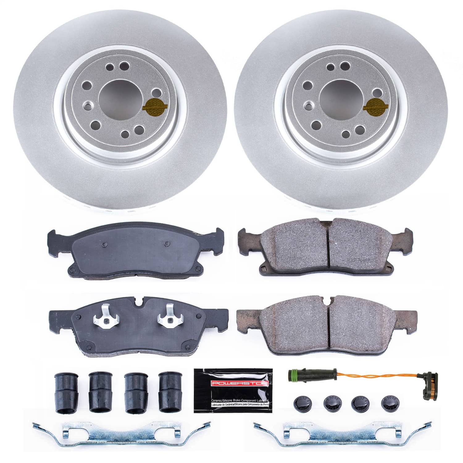 Power Stop - CRK8114 - Front - Disc Brake Pad and Rotor Kit