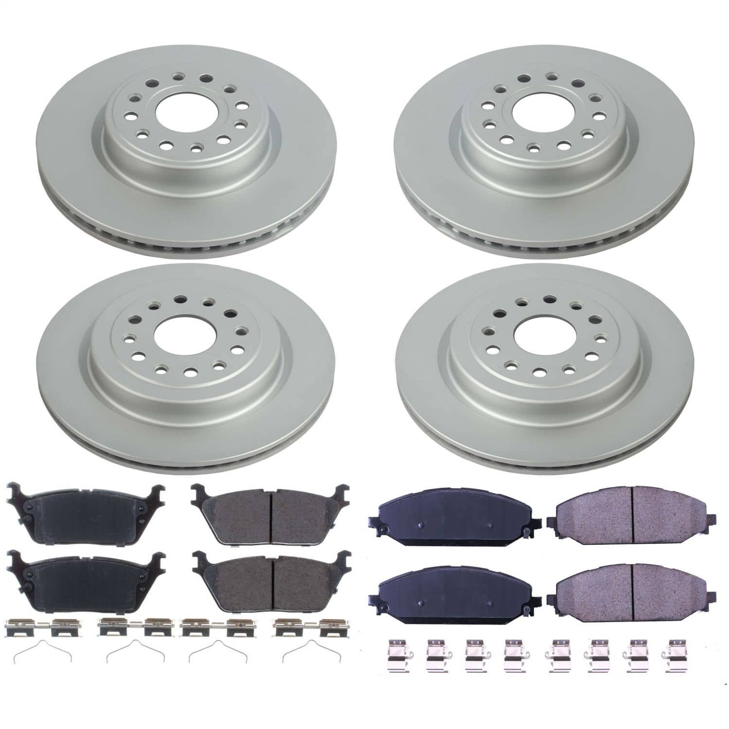 Power Stop - CRK8182 - Front and Rear - Disc Brake Pad and Rotor Kit