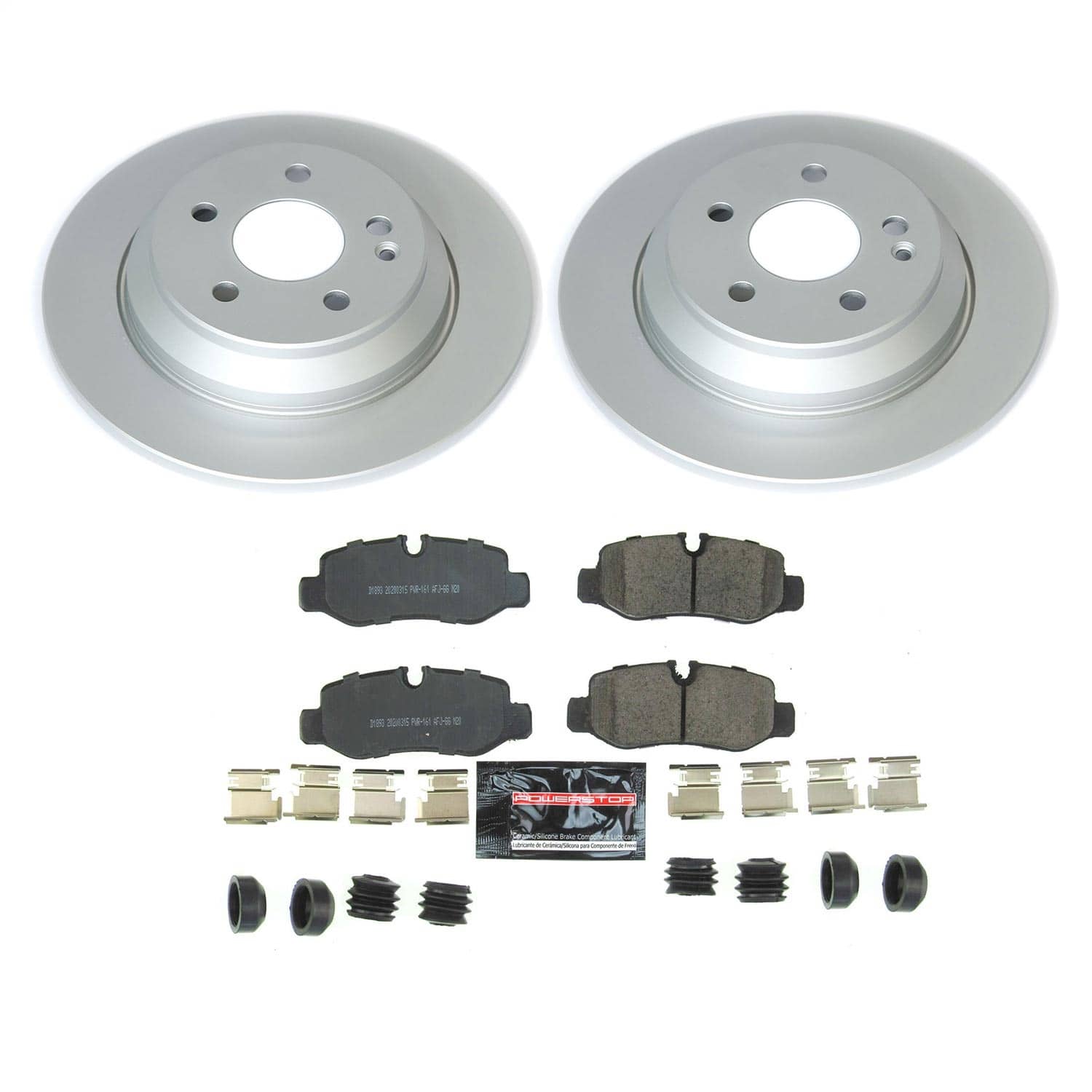 Power Stop - CRK8220 - Rear - Disc Brake Pad and Rotor Kit