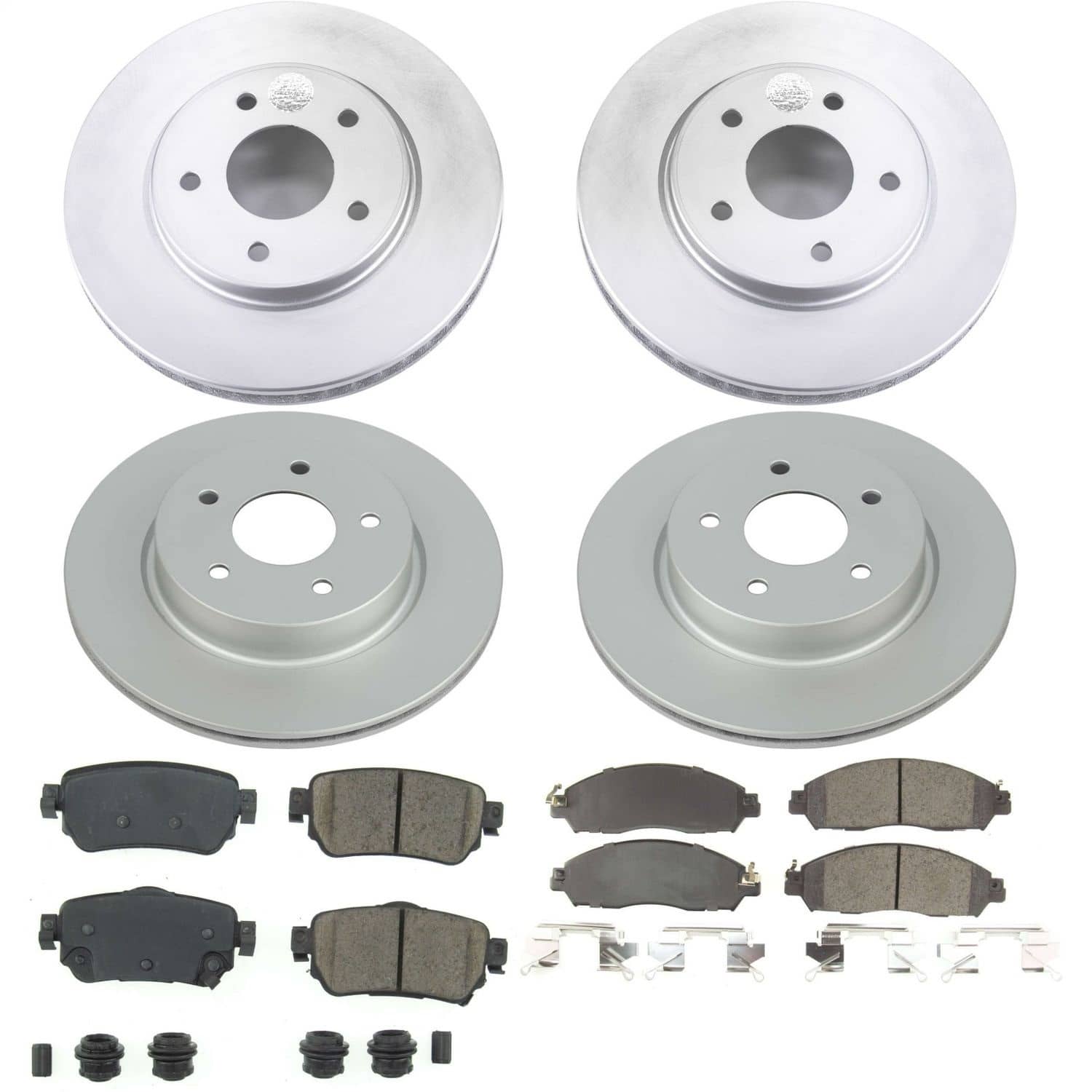 Power Stop - CRK8274 - Front and Rear - Disc Brake Pad and Rotor Kit