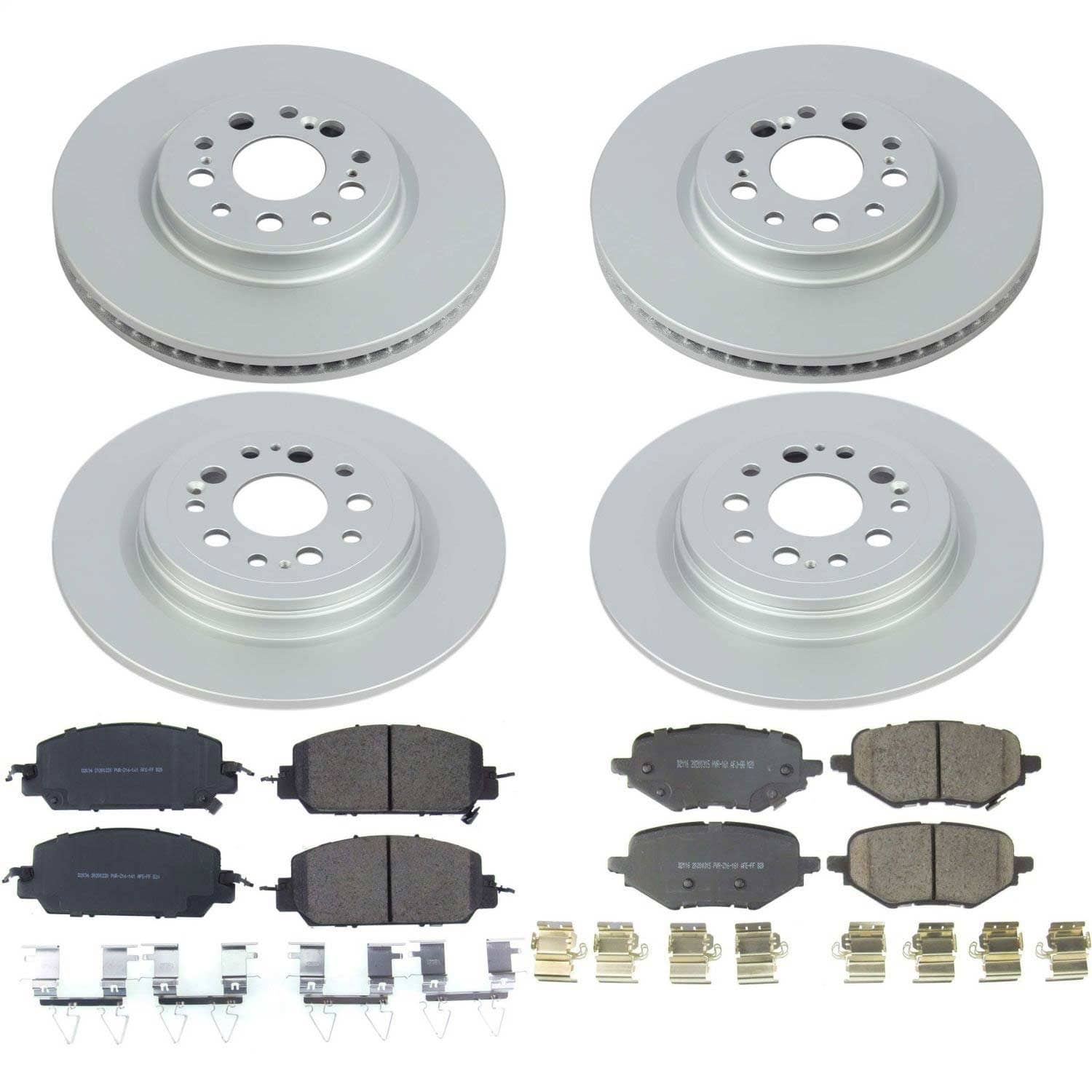 Power Stop - CRK8294 - Front and Rear - Disc Brake Pad and Rotor Kit