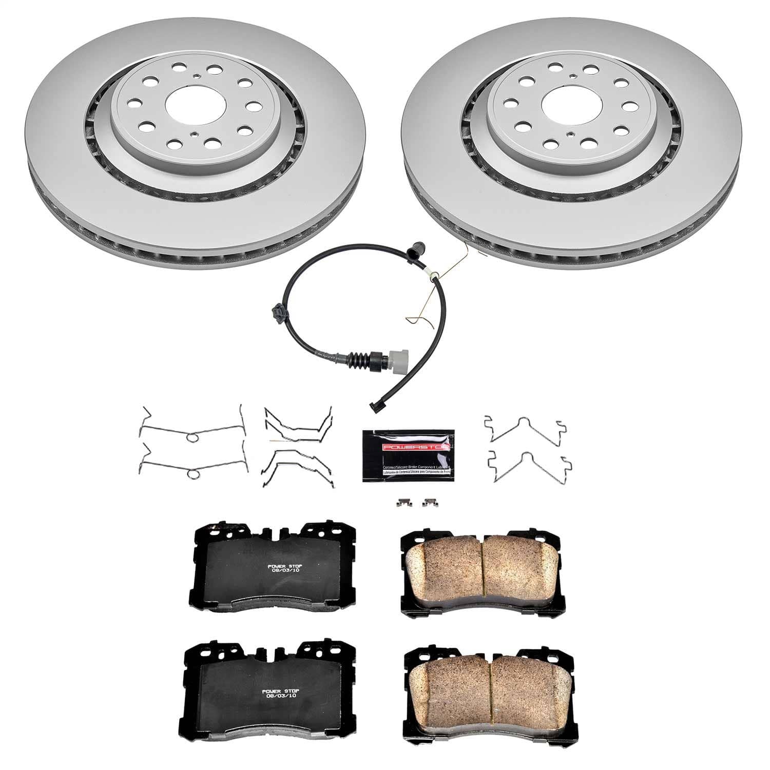 Power Stop - CRK8320 - Front - Disc Brake Pad and Rotor Kit