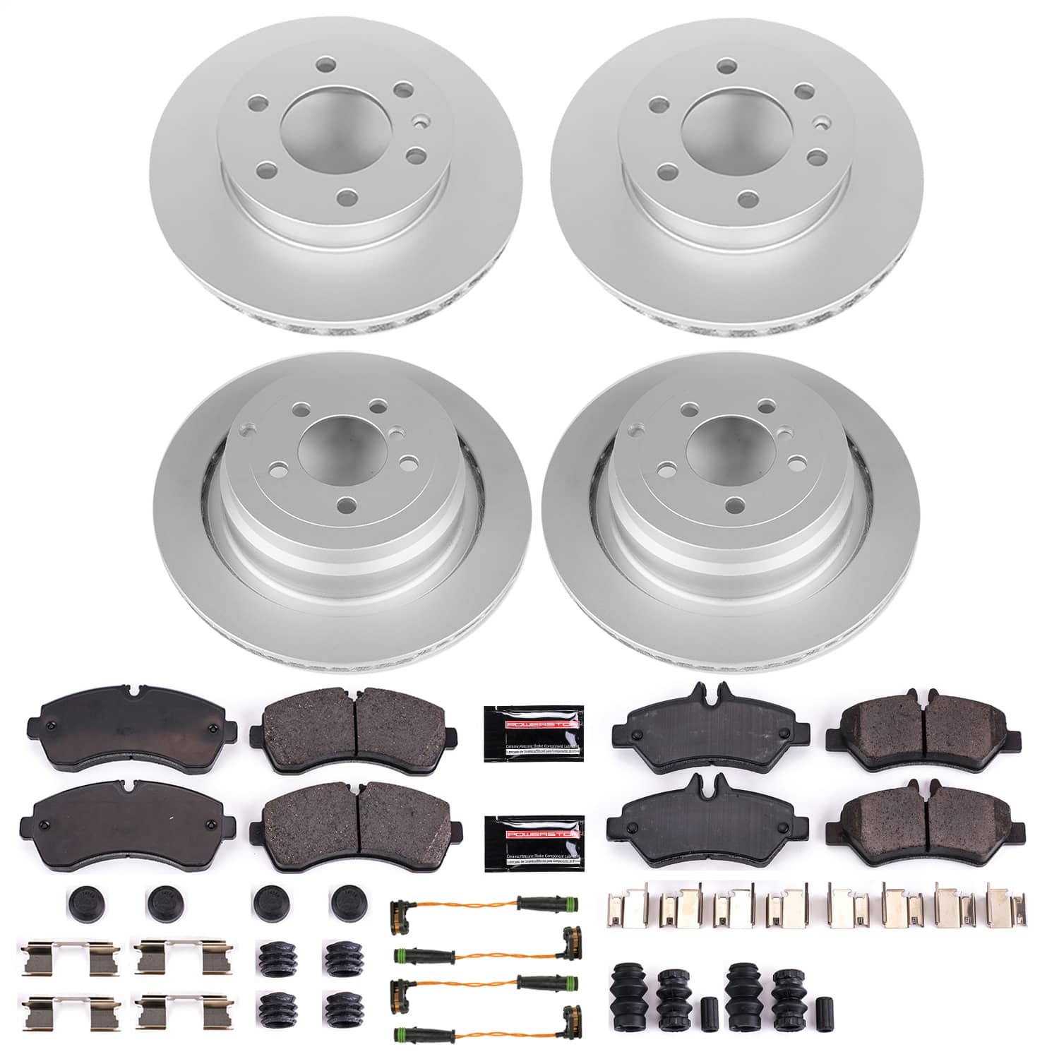 Power Stop - CRK8342 - Front and Rear - Disc Brake Pad and Rotor Kit