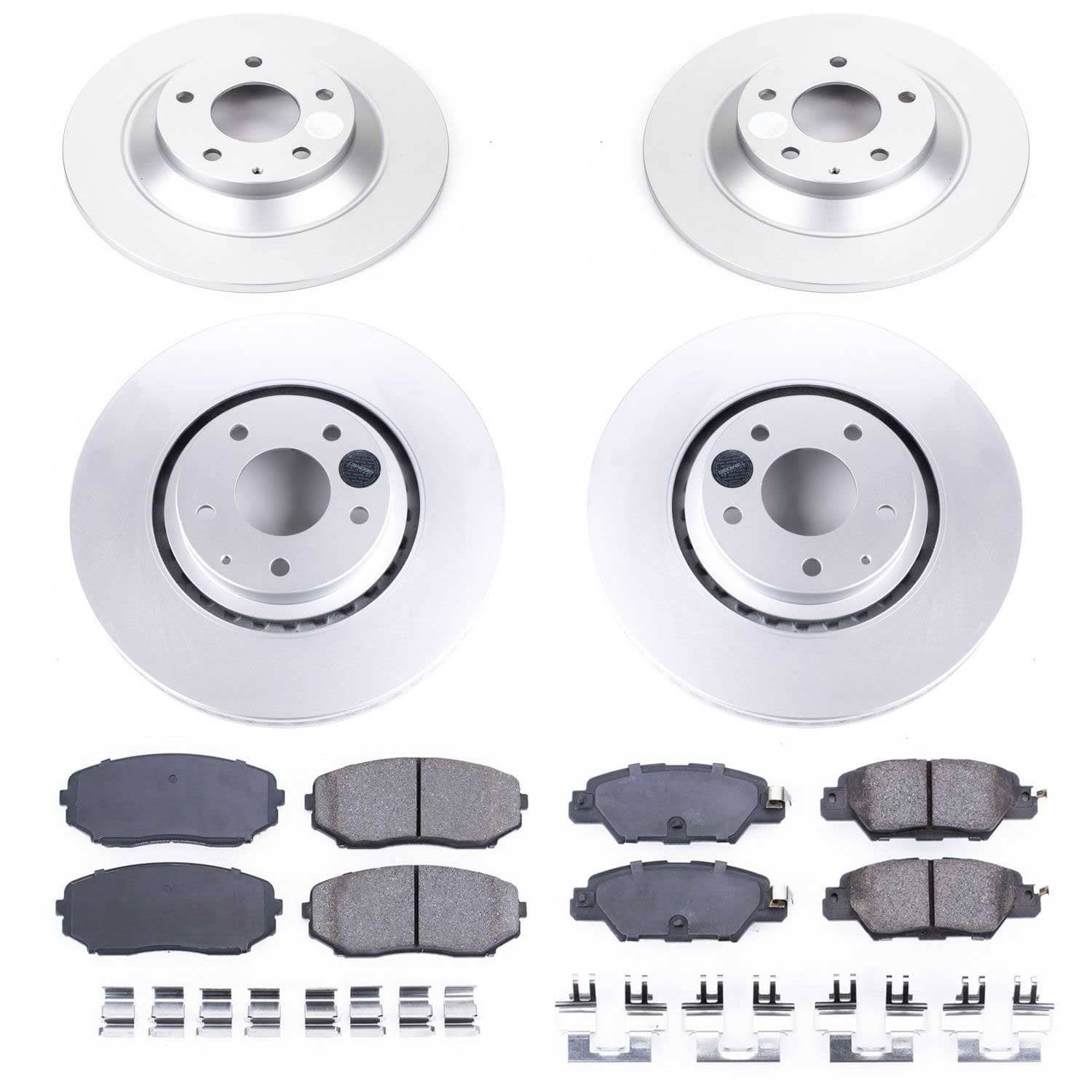 Power Stop - CRK8351 - Front and Rear - Disc Brake Pad and Rotor Kit