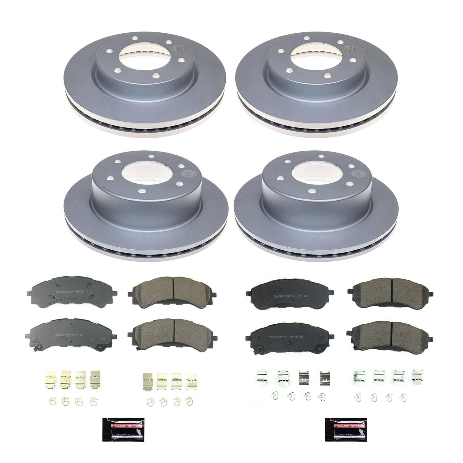 Power Stop - CRK8448 - Front and Rear - Disc Brake Pad and Rotor Kit
