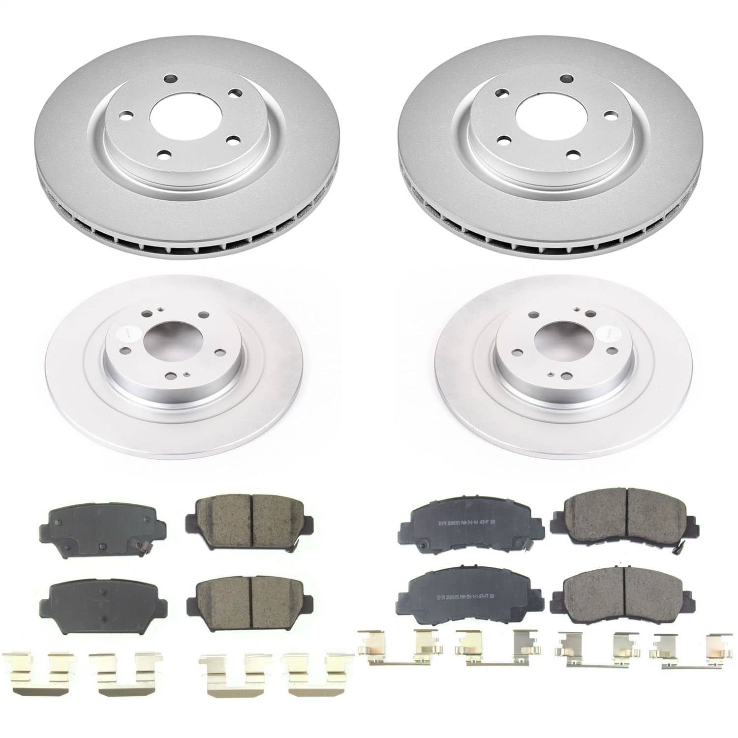 Power Stop - CRK8461 - Front and Rear - Disc Brake Pad and Rotor Kit