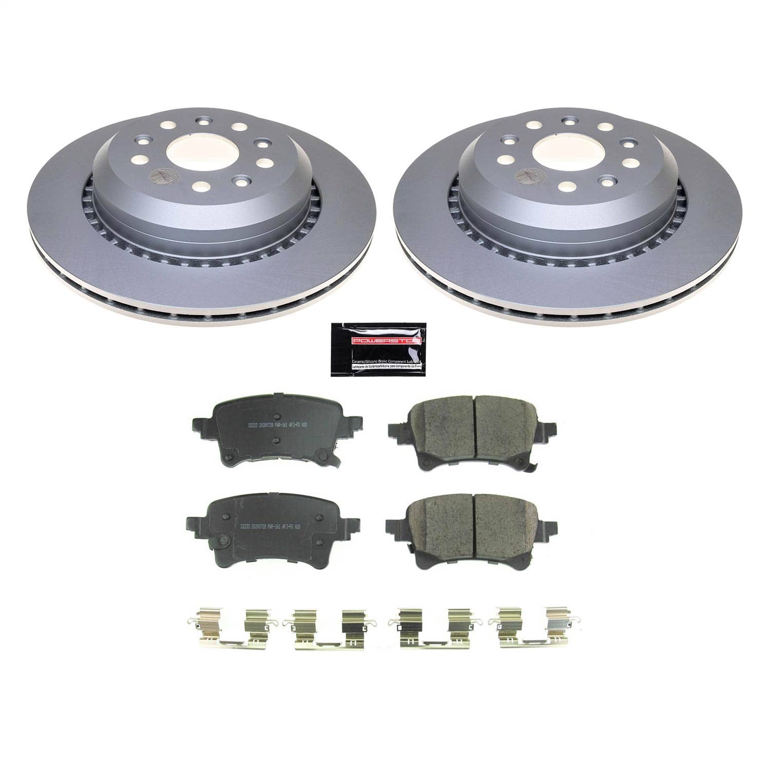 Power Stop - CRK8490 - Rear - Disc Brake Pad and Rotor Kit