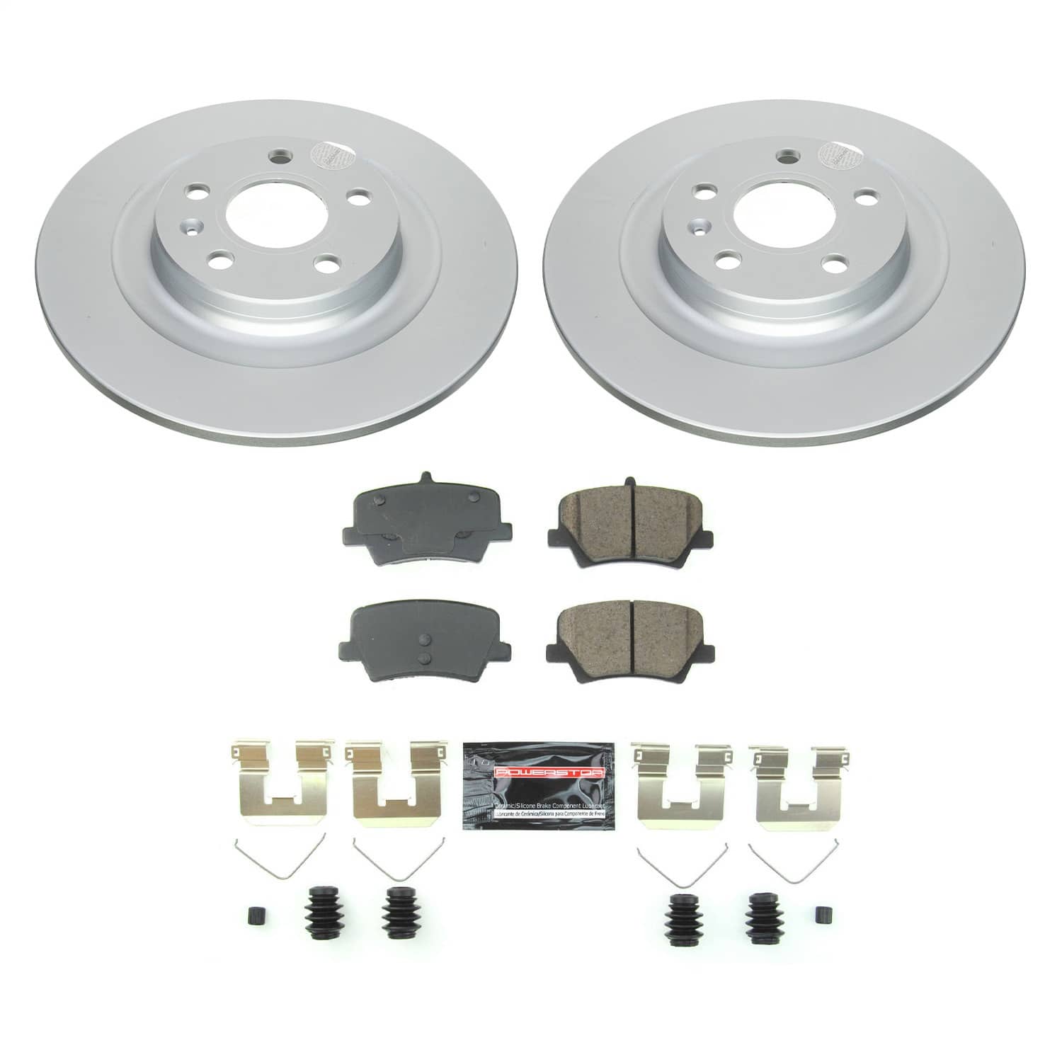 Power Stop - CRK8580 - Rear - Disc Brake Pad and Rotor Kit