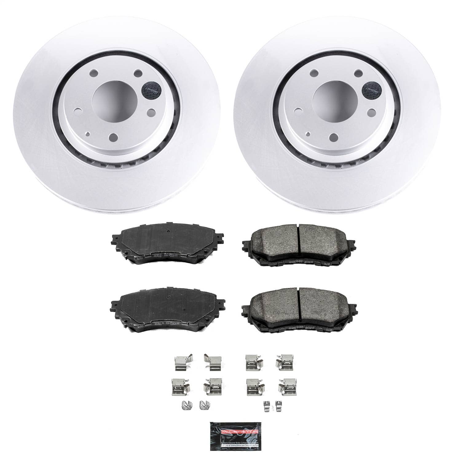 Power Stop - CRK8617 - Front - Disc Brake Pad and Rotor Kit