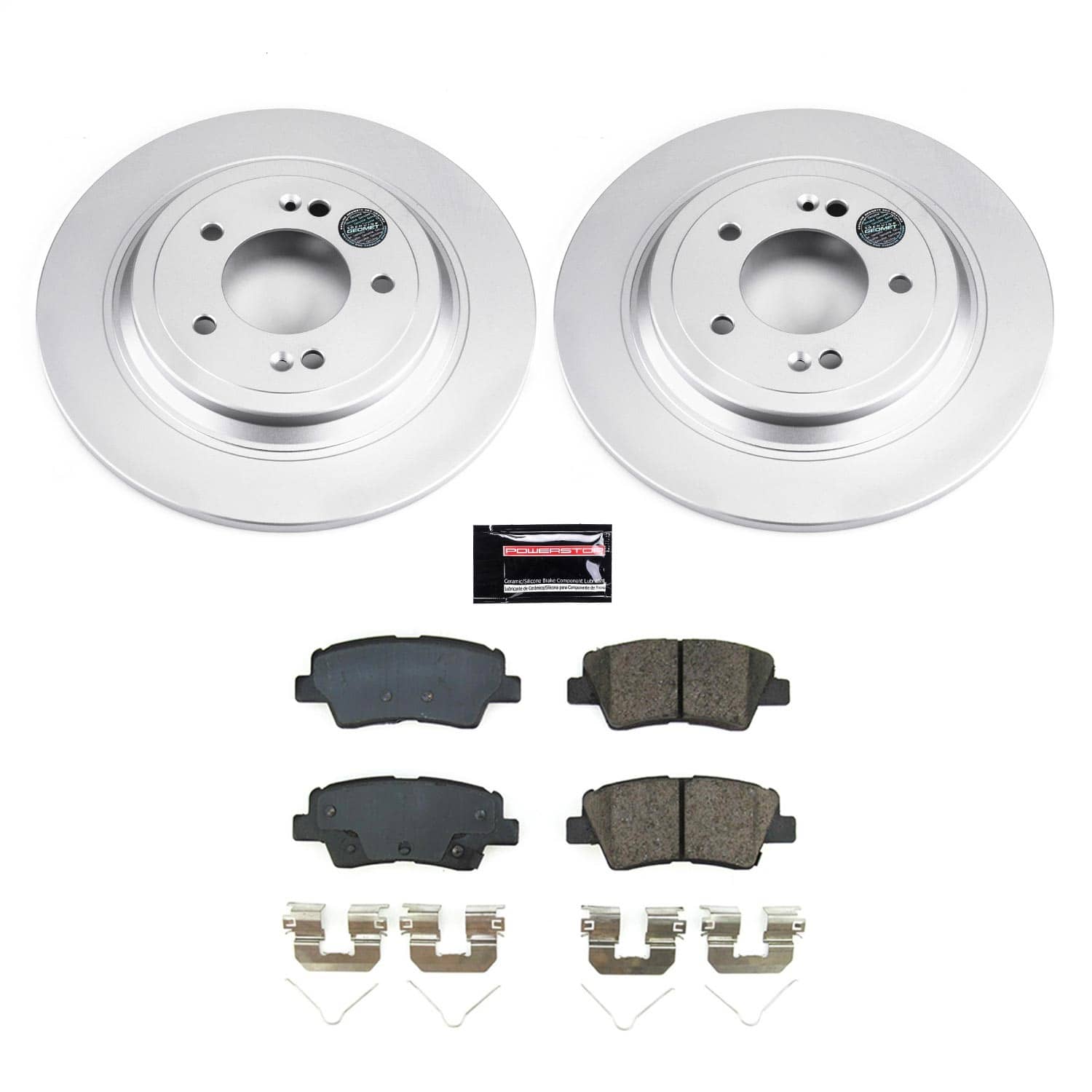Power Stop - CRK8619 - Rear - Disc Brake Pad and Rotor Kit