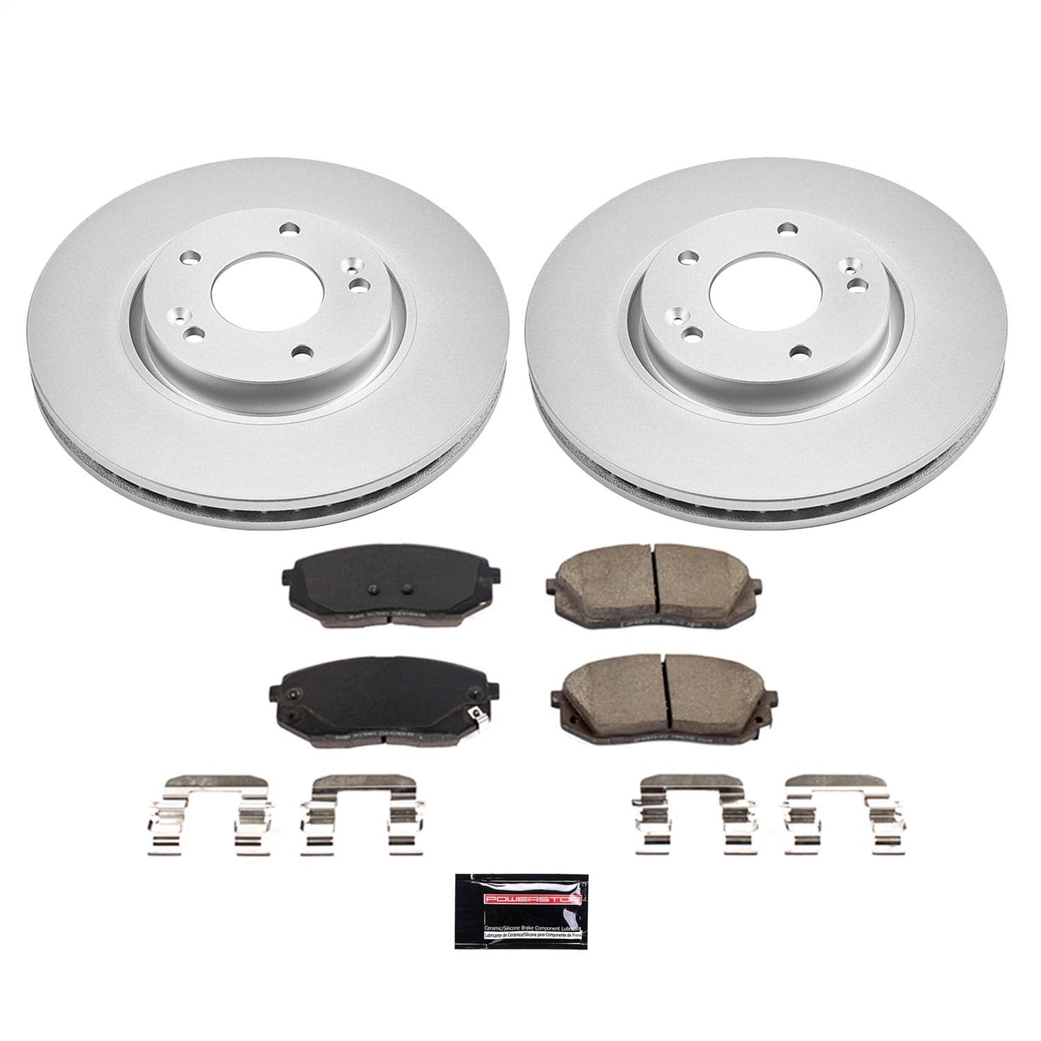 Power Stop - CRK8621 - Front - Disc Brake Pad and Rotor Kit