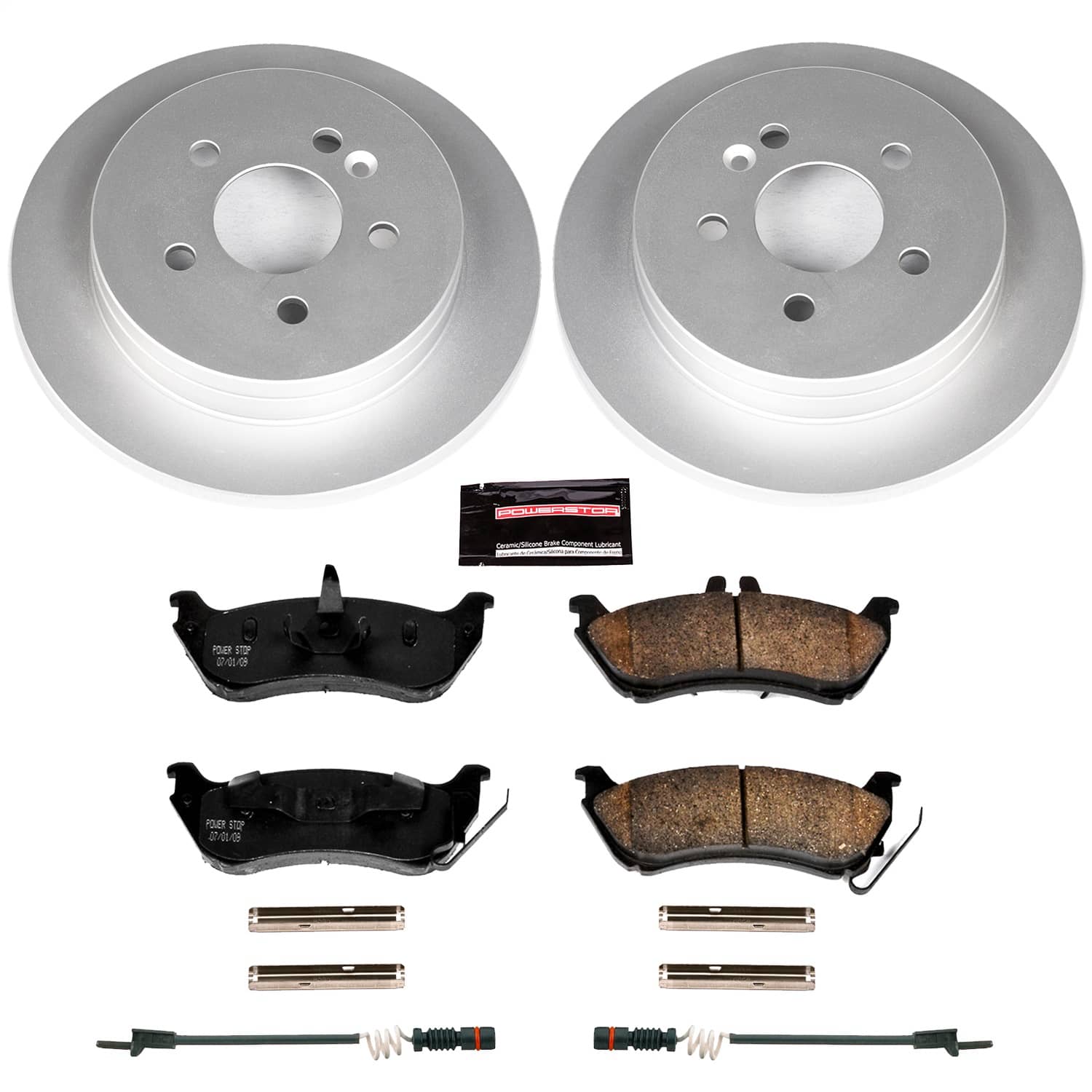 Power Stop - CRK866 - Rear - Disc Brake Pad and Rotor Kit