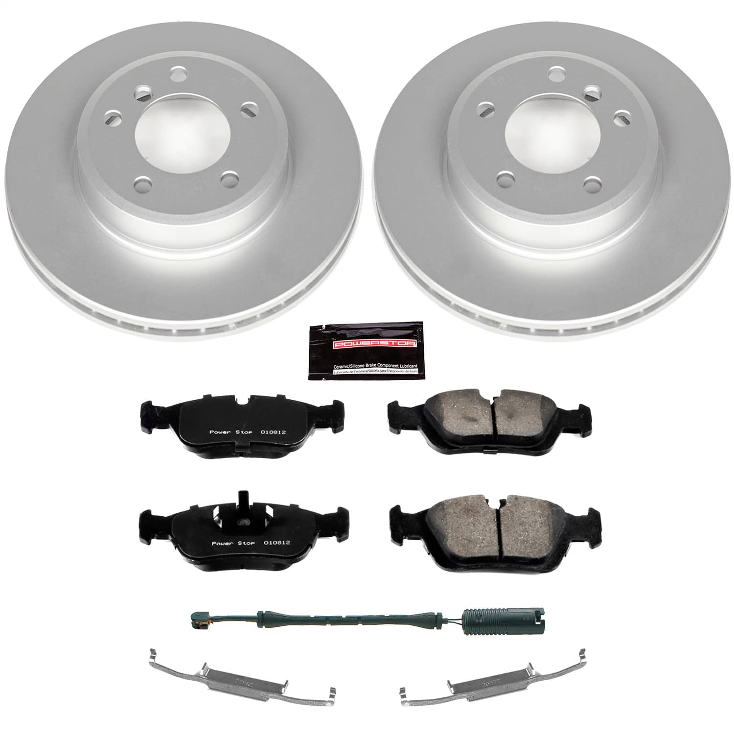 Power Stop - CRK867 - Front - Disc Brake Pad and Rotor Kit