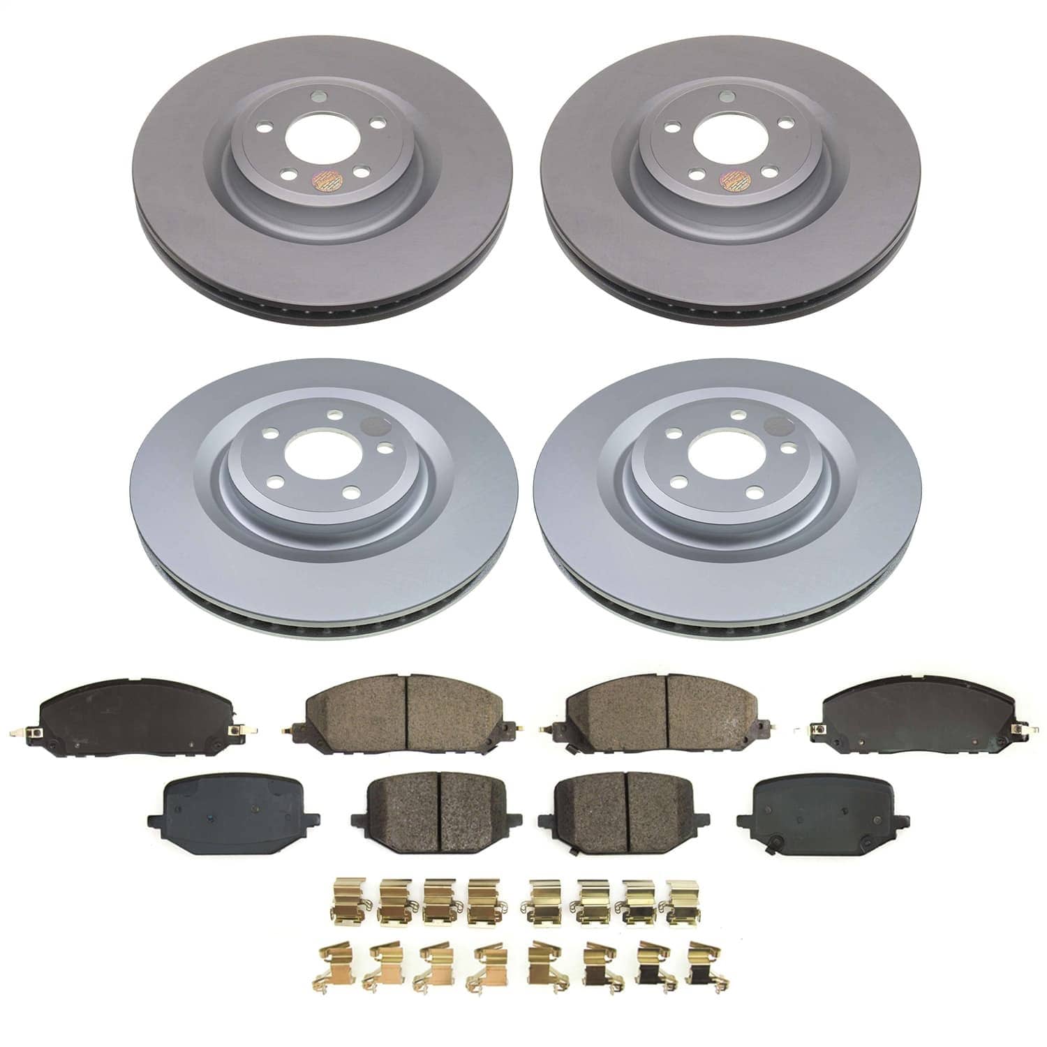 Power Stop - CRK8694 - Front and Rear - Disc Brake Pad and Rotor Kit