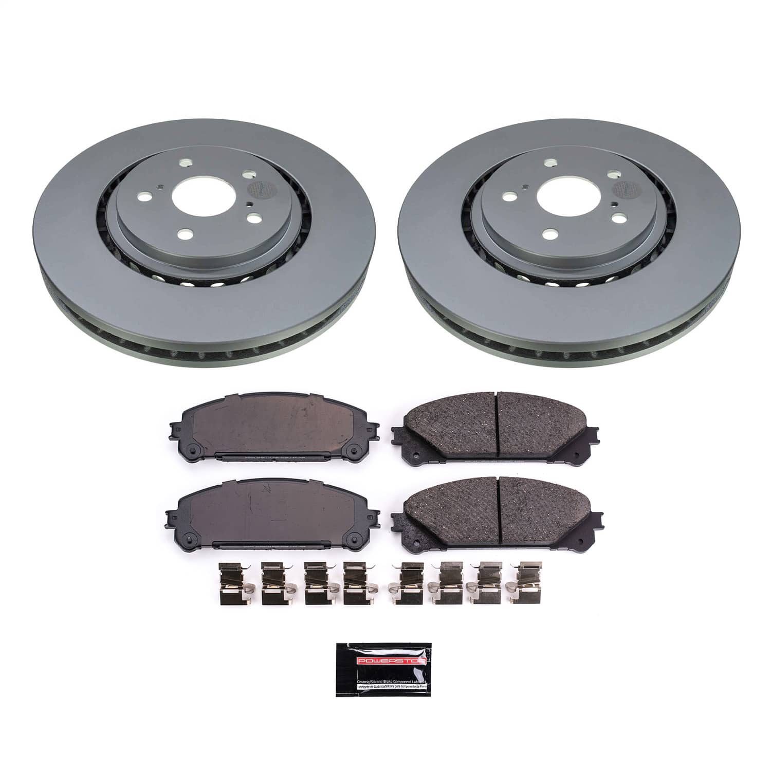 Power Stop - CRK8705 - Front - Disc Brake Pad and Rotor Kit