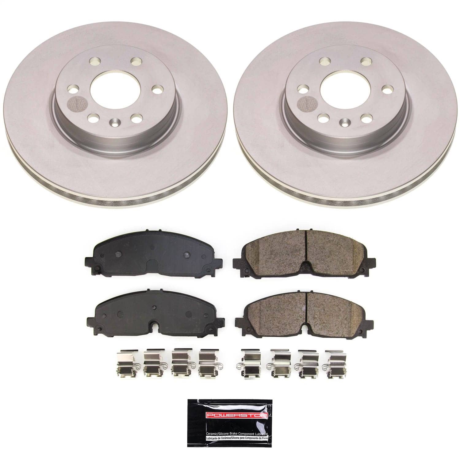 Power Stop - CRK8741 - Front - Disc Brake Pad and Rotor Kit