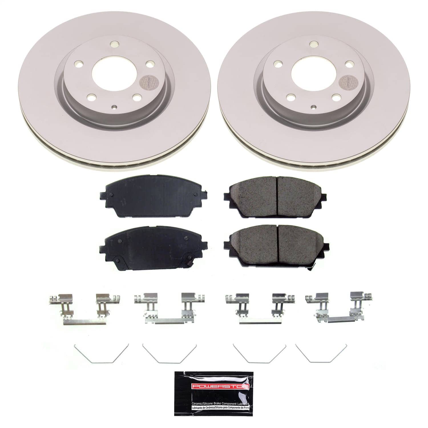 Power Stop - CRK8754 - Front - Disc Brake Pad and Rotor Kit