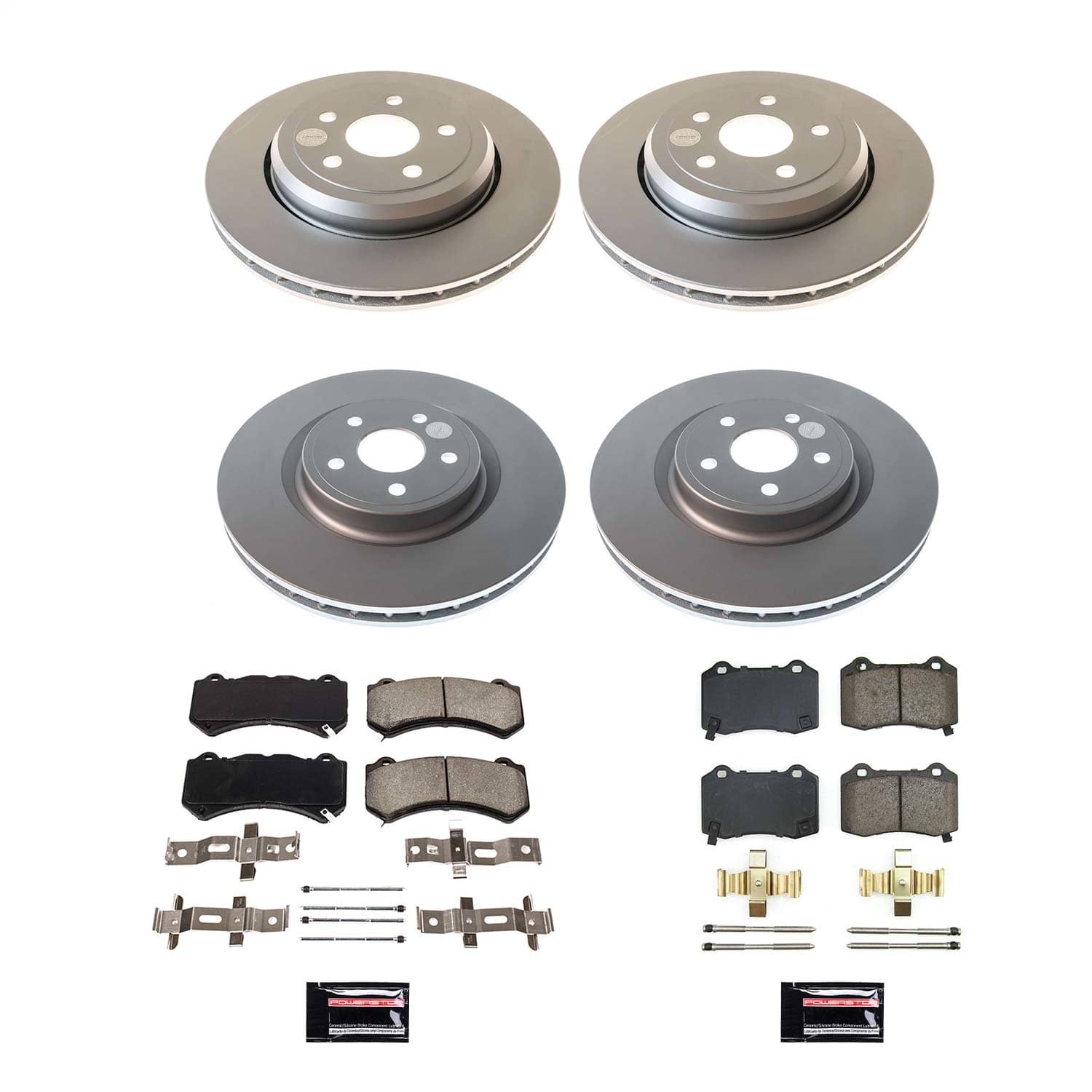Power Stop - CRK8760 - Front and Rear - Disc Brake Pad and Rotor Kit
