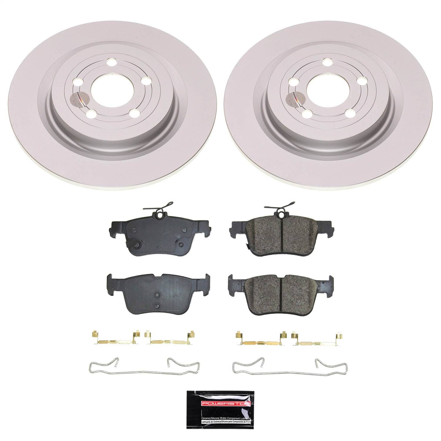 Power Stop - CRK8766 - Rear - Disc Brake Pad and Rotor Kit