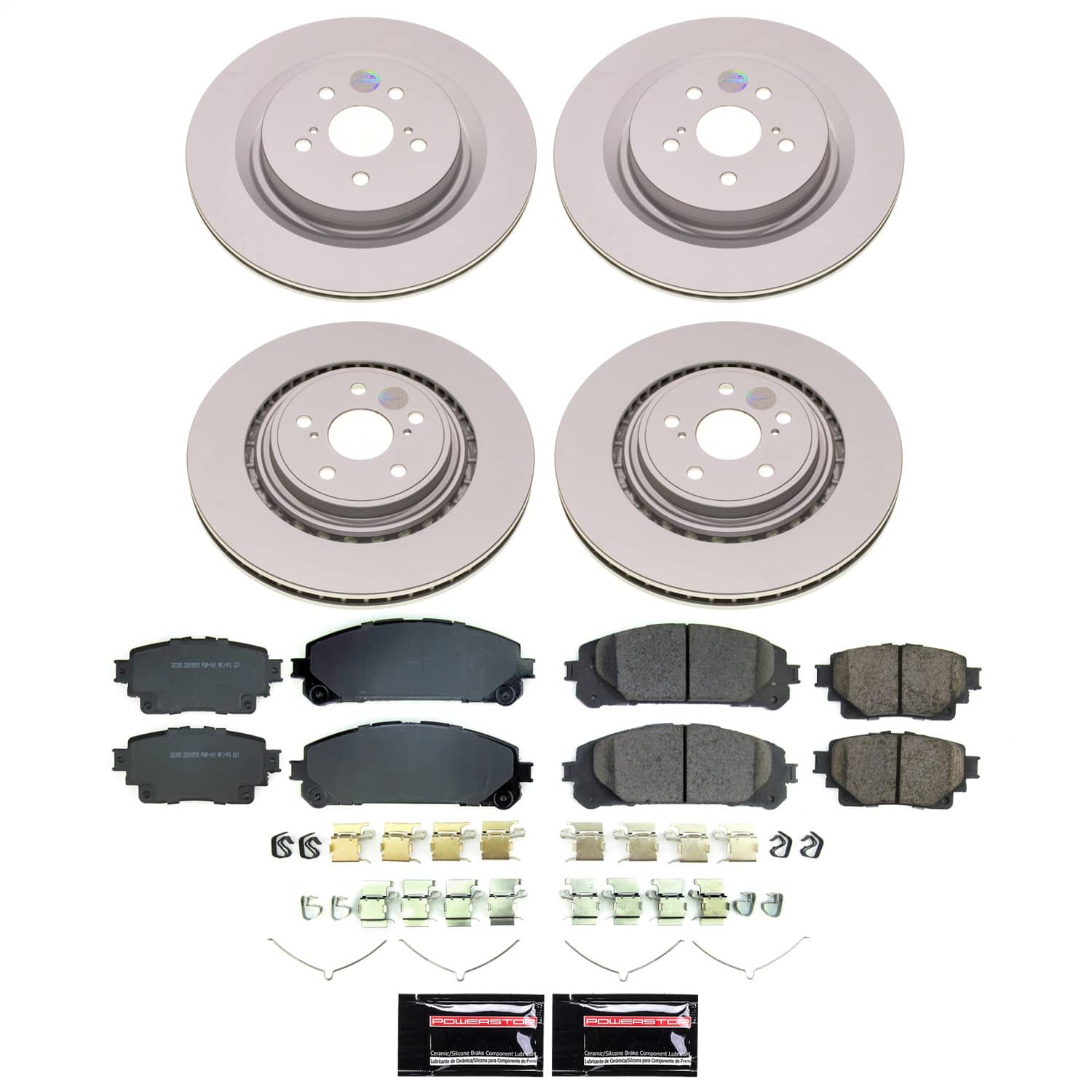 Power Stop - CRK8817 - Front and Rear - Disc Brake Pad and Rotor Kit