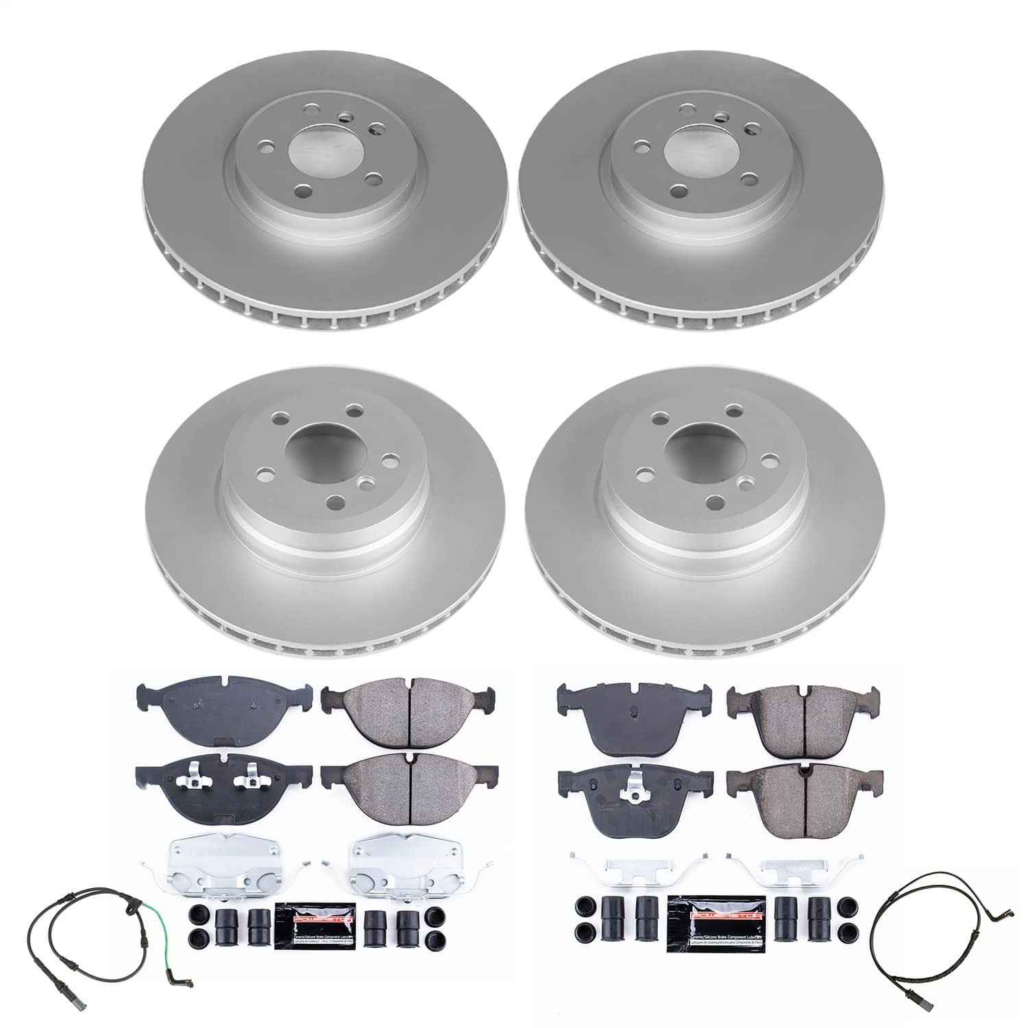 Power Stop - CRK8884 - Front and Rear - Disc Brake Pad and Rotor Kit