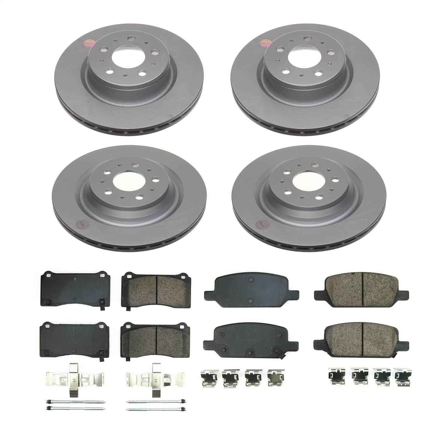 Power Stop - CRK8904 - Front and Rear - Disc Brake Pad and Rotor Kit