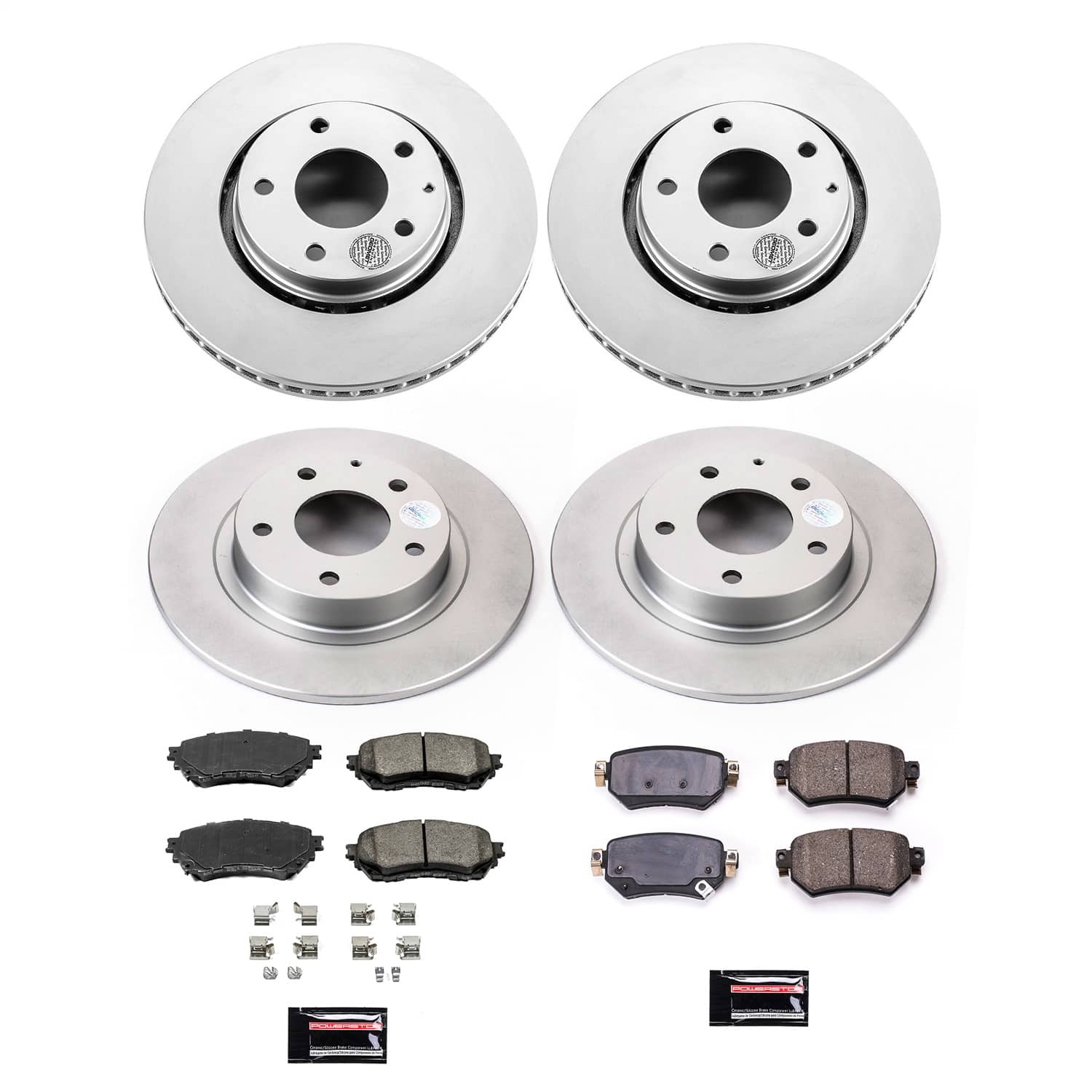 Power Stop - CRK8917 - Front and Rear - Disc Brake Pad and Rotor Kit
