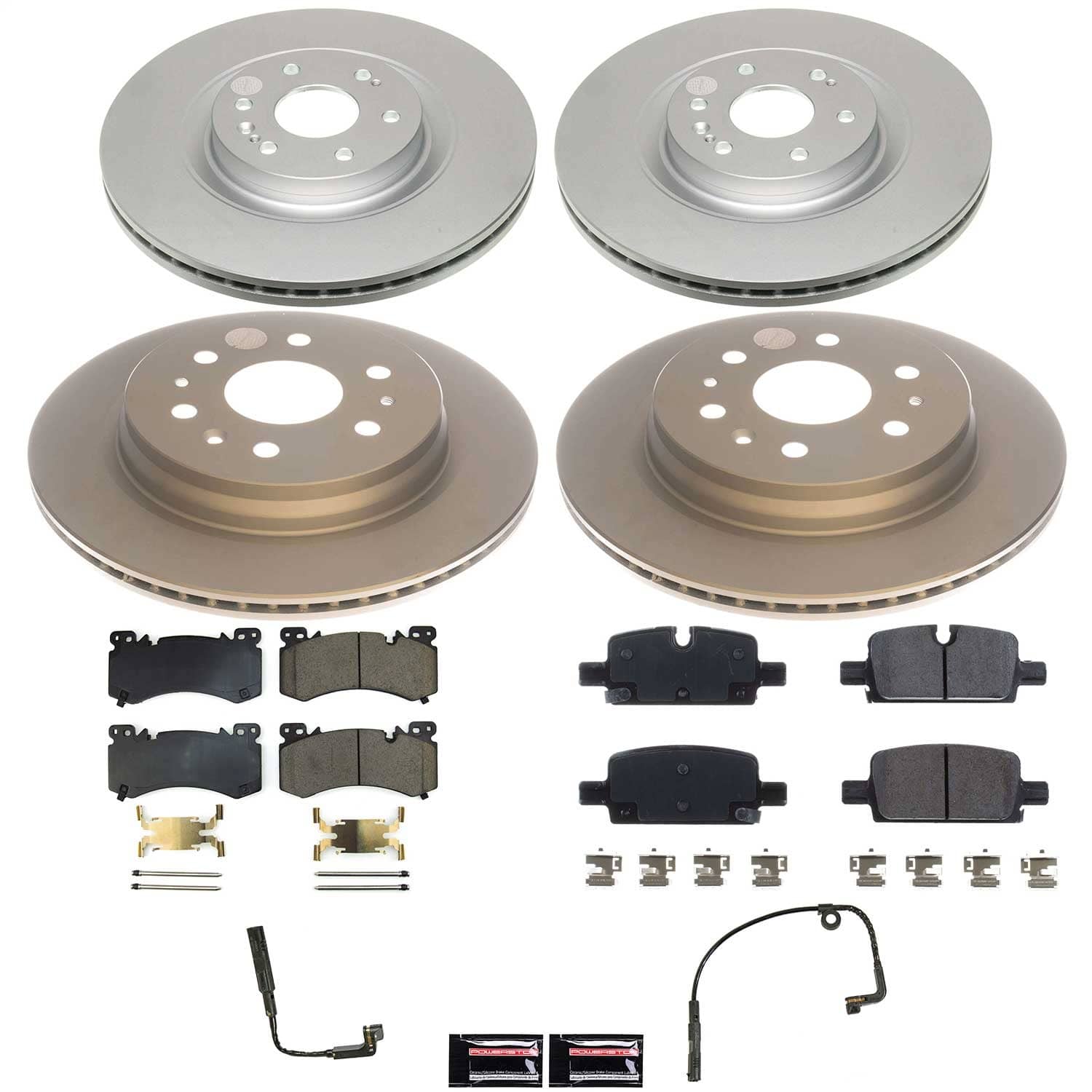 Power Stop - CRK8939 - Front and Rear - Disc Brake Pad and Rotor Kit