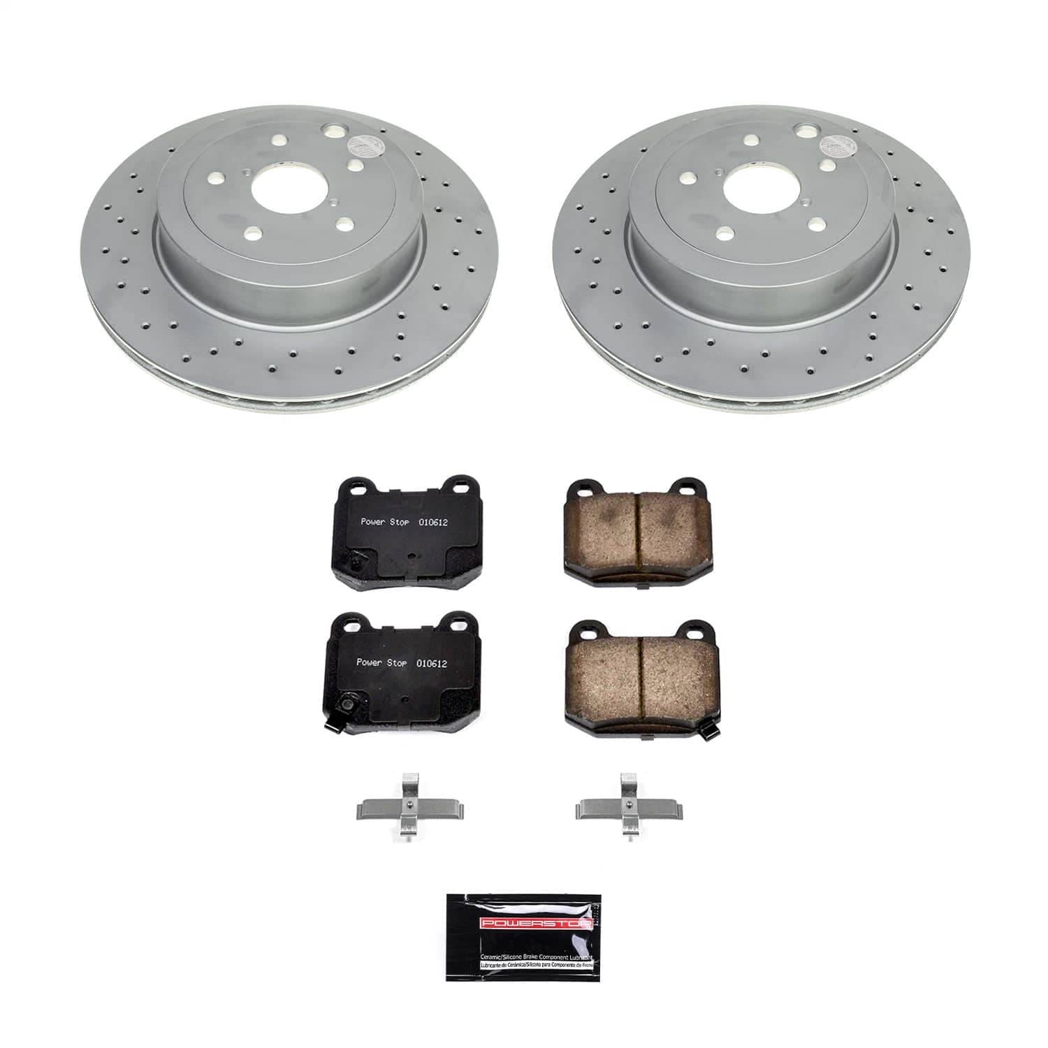 Power Stop - CRK9015 - Rear - Disc Brake Pad and Rotor Kit