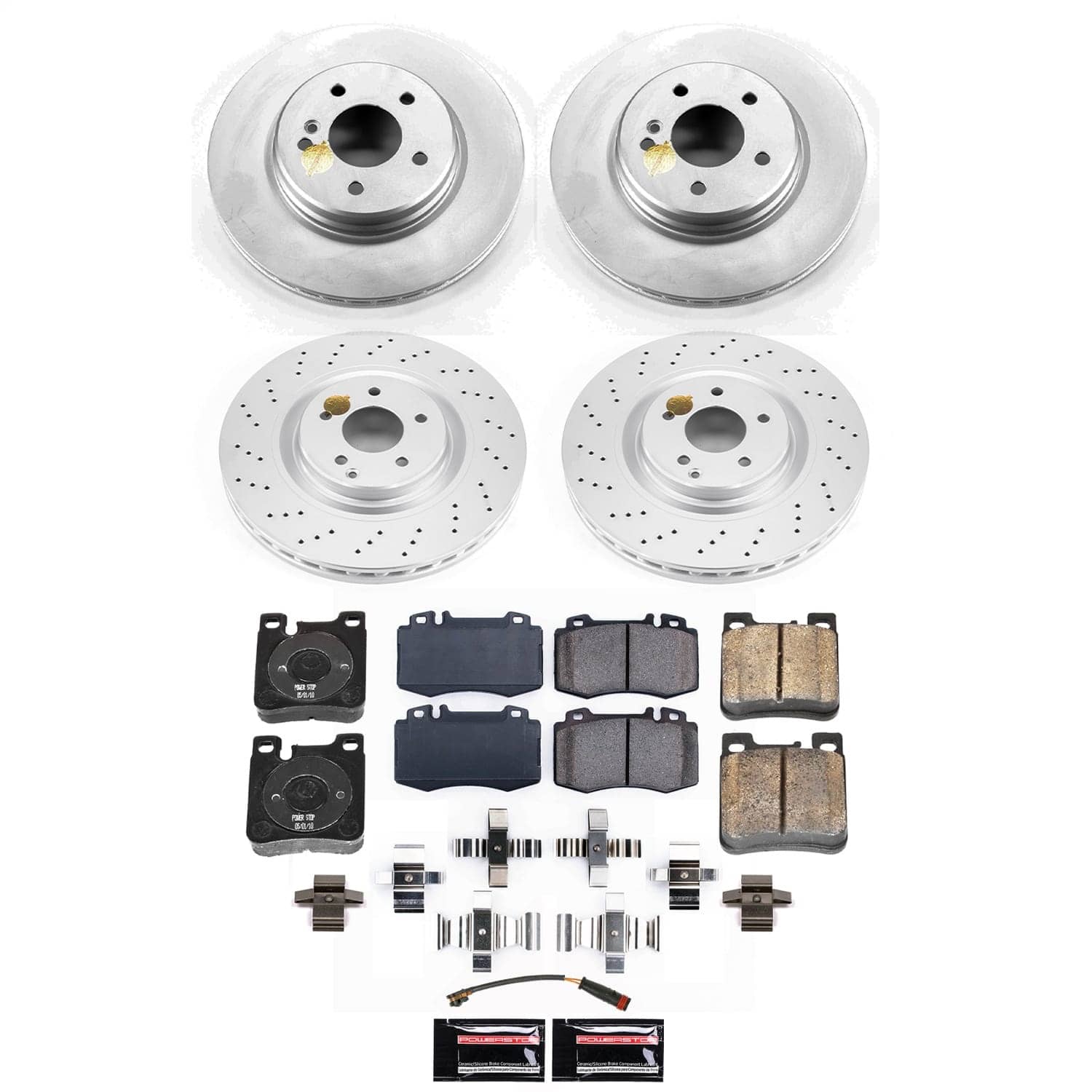 Power Stop - CRK9094 - Front and Rear - Disc Brake Pad and Rotor Kit