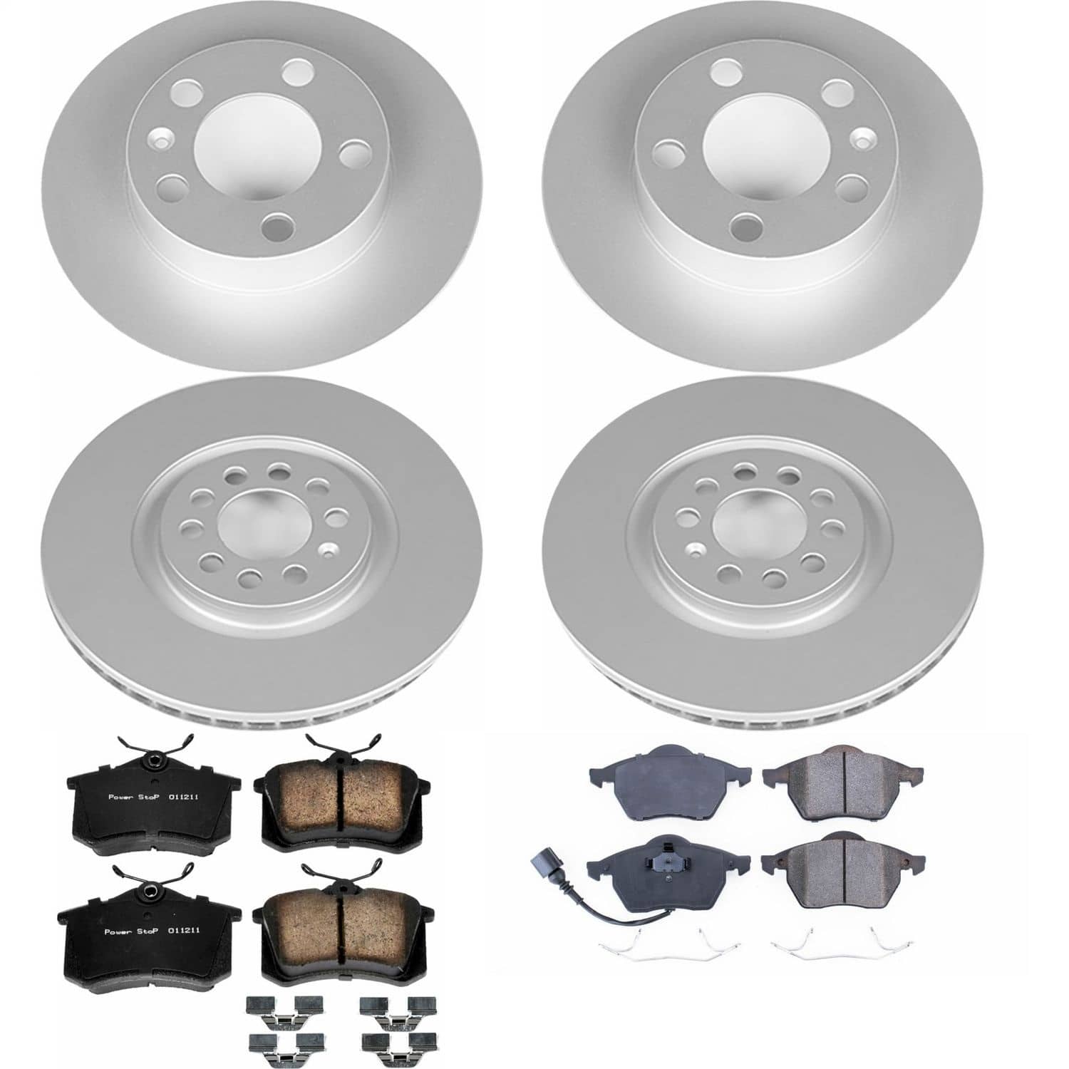 Power Stop - CRK915 - Front and Rear - Disc Brake Pad and Rotor Kit