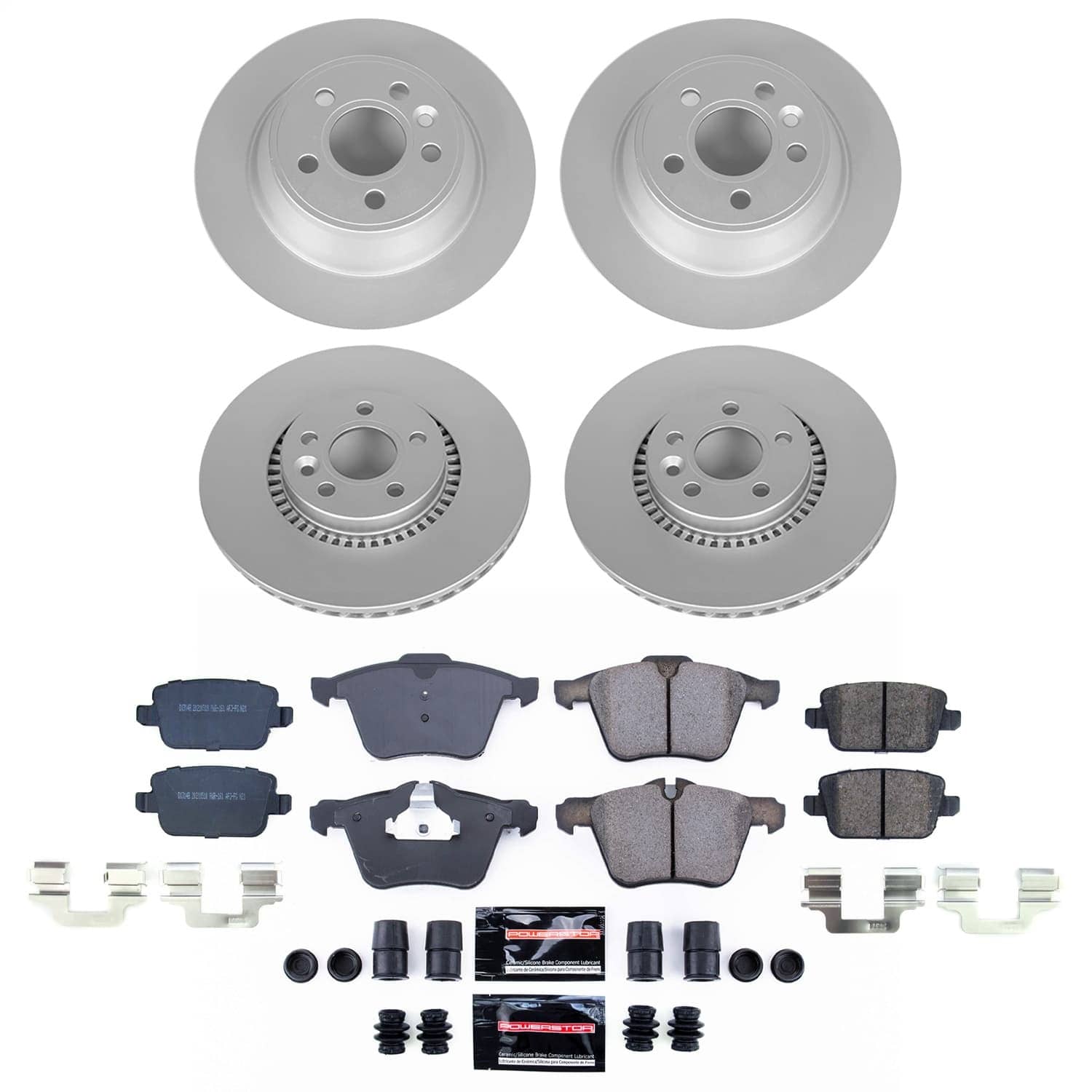 Power Stop - CRK9157 - Front and Rear - Disc Brake Pad and Rotor Kit