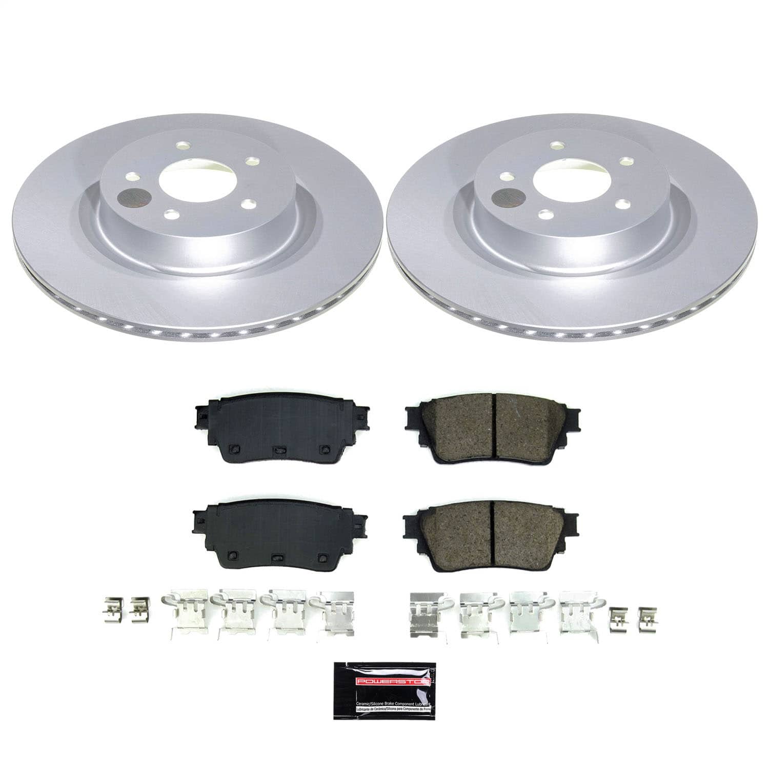 Power Stop - CRK9219 - Rear - Disc Brake Pad and Rotor Kit