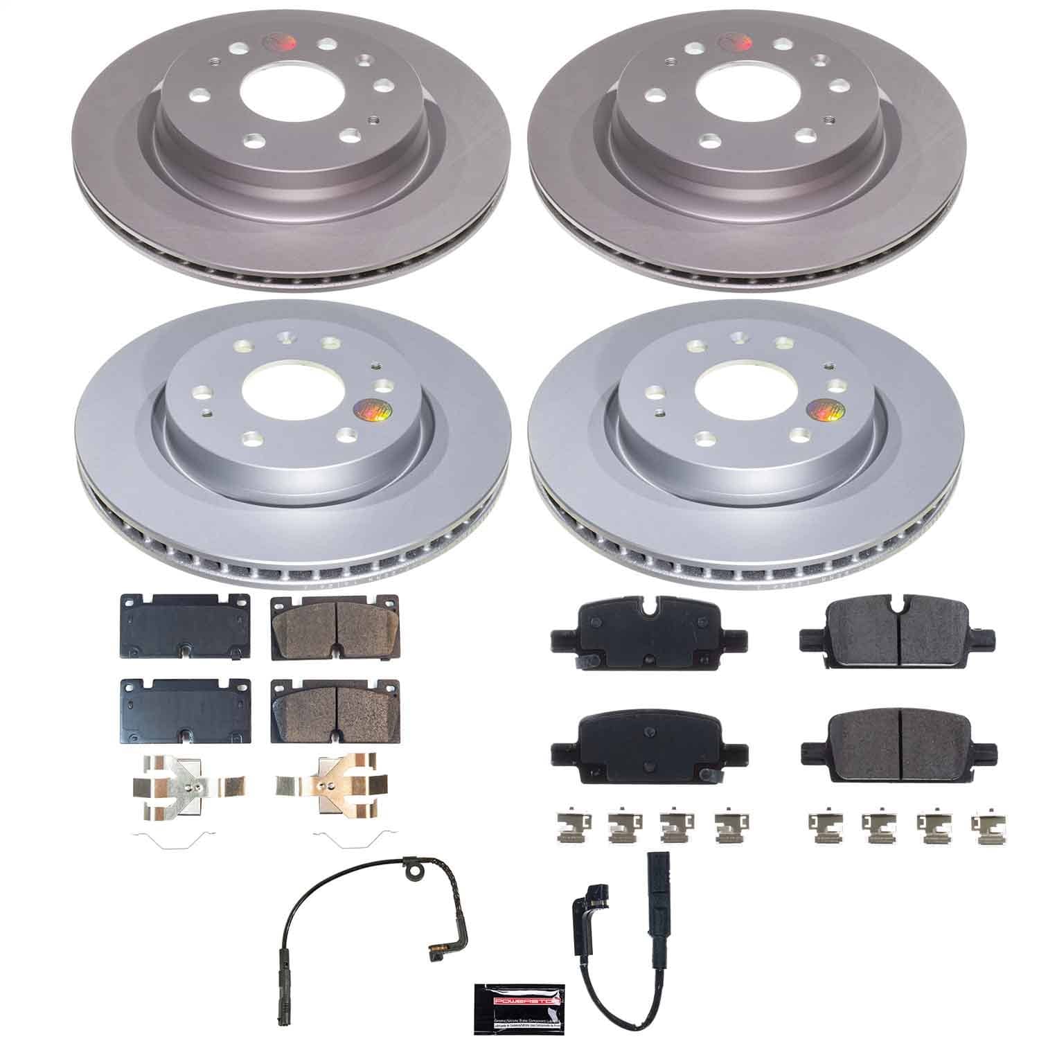 Power Stop - CRK9223 - Front and Rear - Disc Brake Pad and Rotor Kit