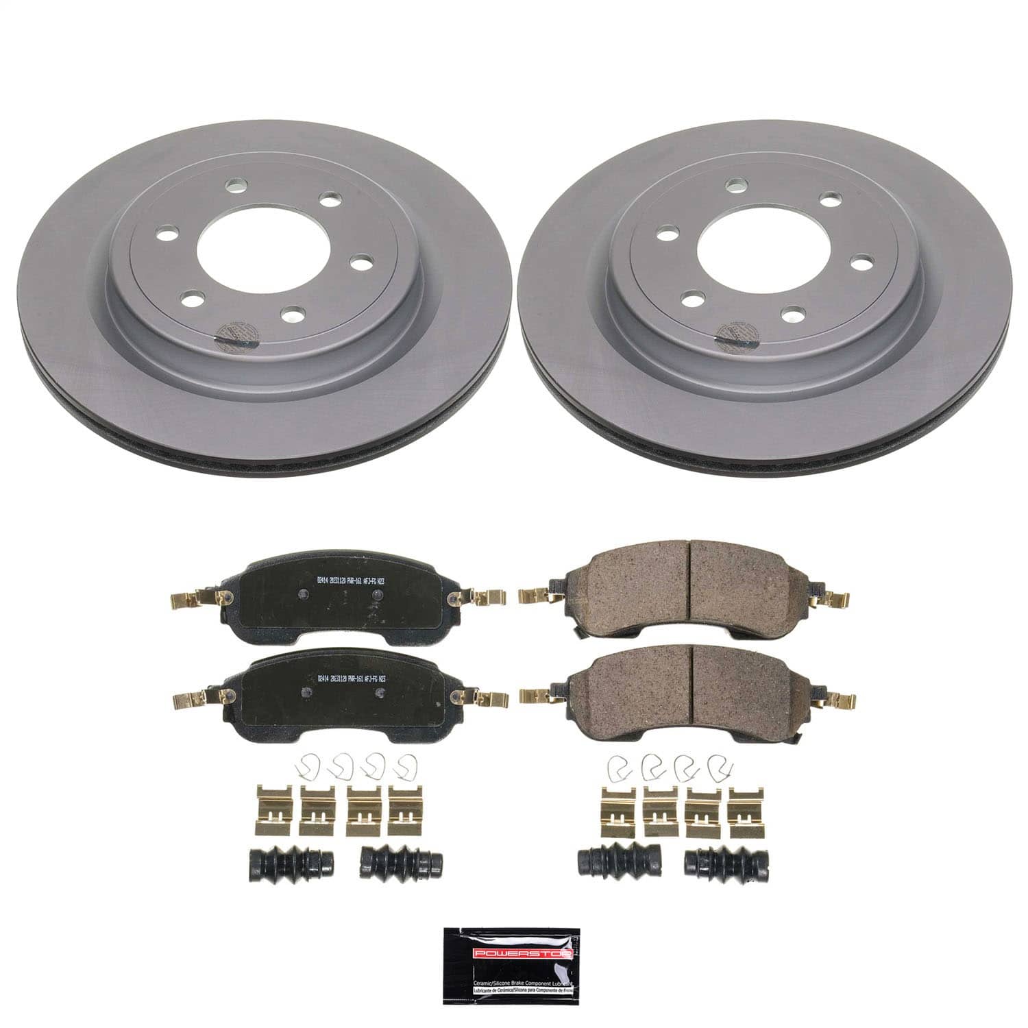 Power Stop - CRK9243 - Rear - Disc Brake Pad and Rotor Kit