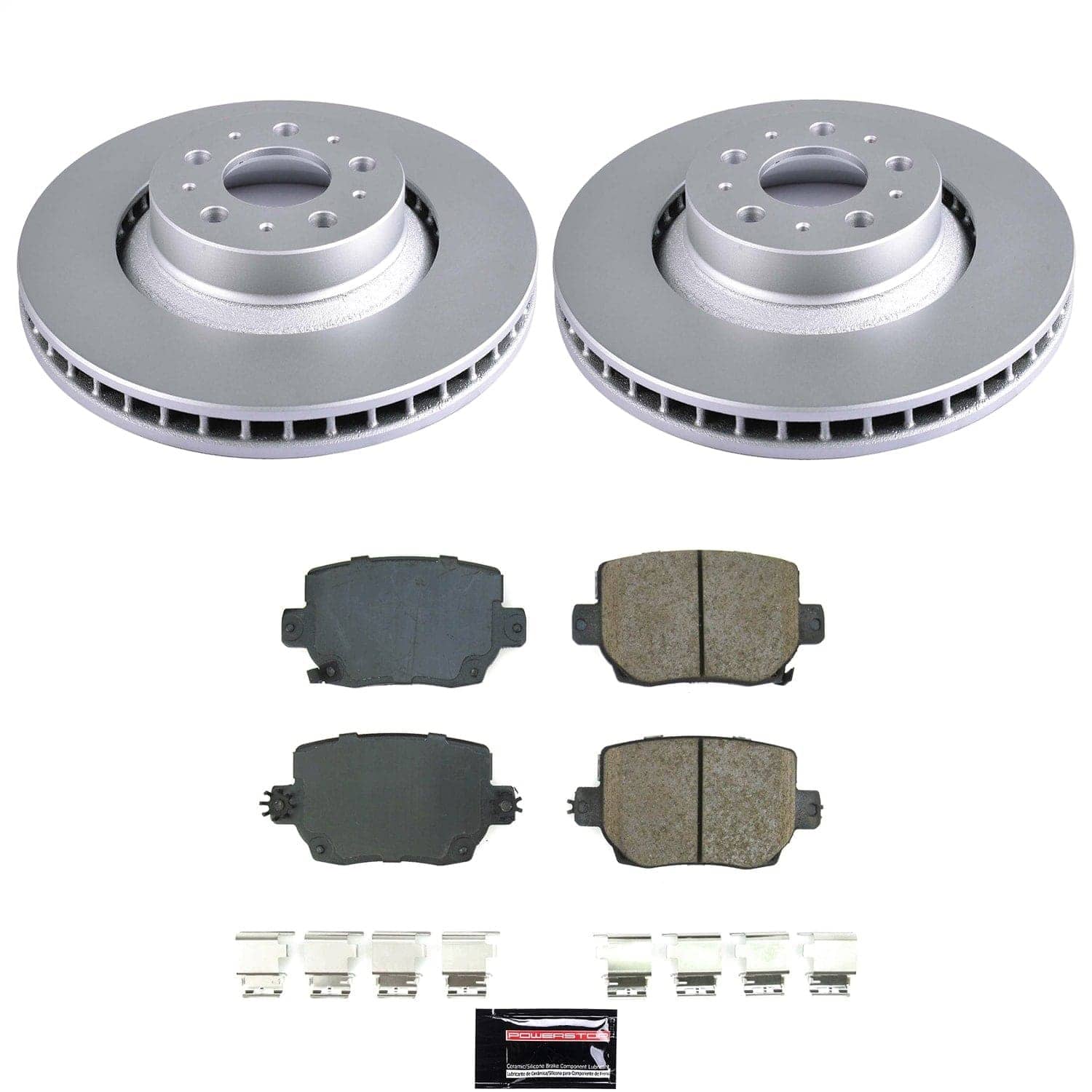 Power Stop - CRK9254 - Rear - Disc Brake Pad and Rotor Kit