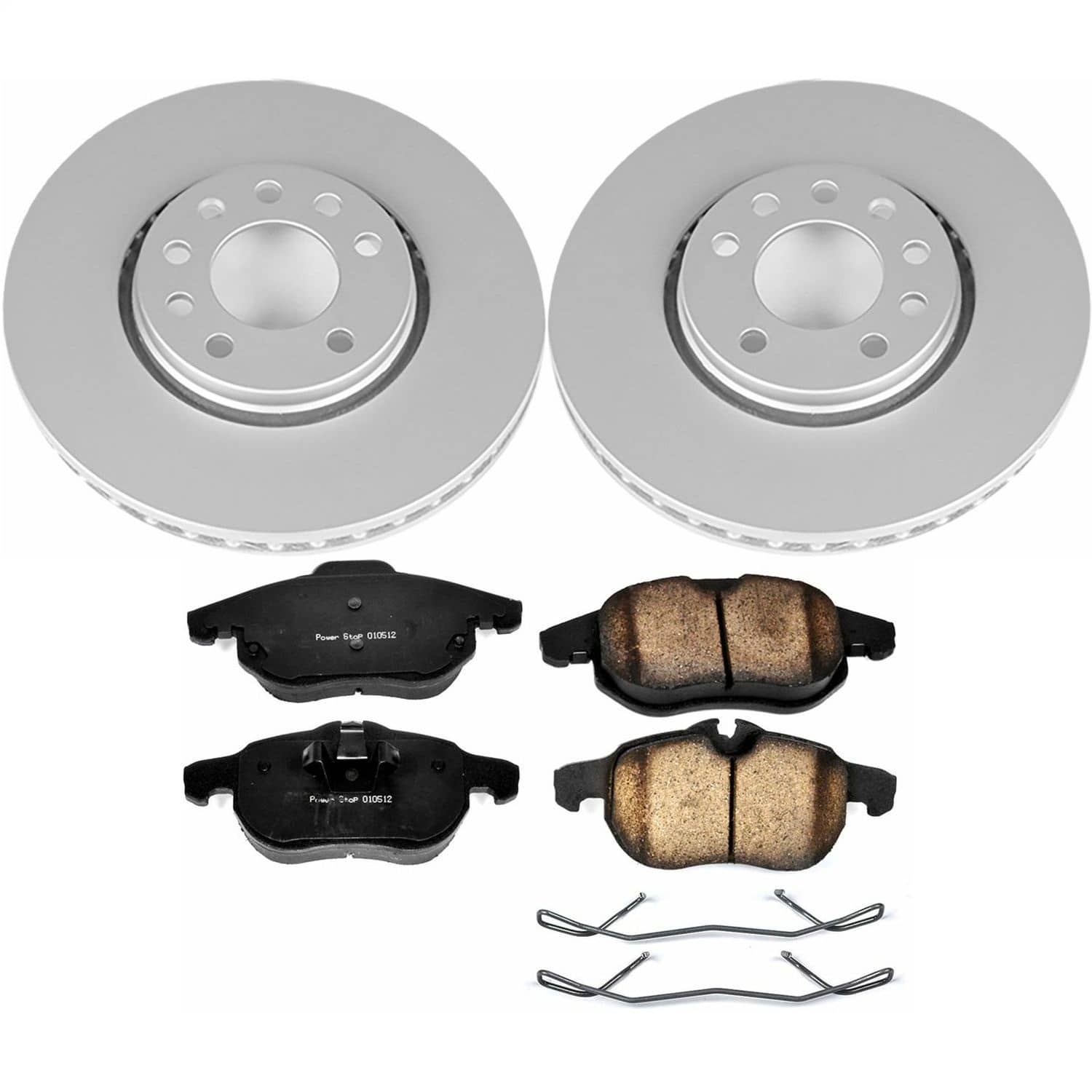 Power Stop - CRK985 - Front - Disc Brake Pad and Rotor Kit