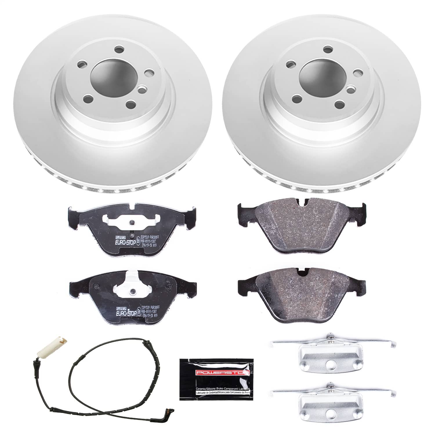 Power Stop - ESK2054 - Front - Disc Brake Pad and Rotor Kit