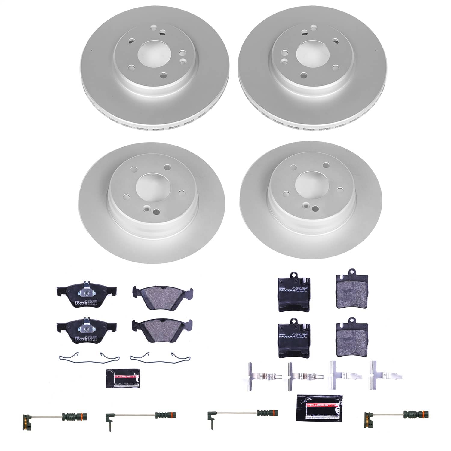 Power Stop - ESK2790 - Front and Rear - Disc Brake Pad and Rotor Kit