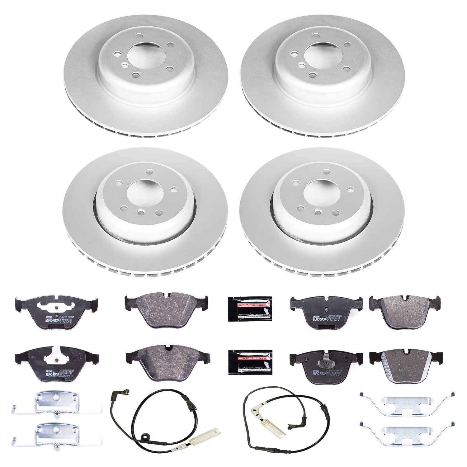 Power Stop - ESK2877 - Front and Rear - Disc Brake Pad and Rotor Kit