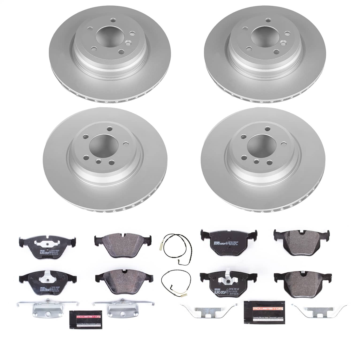 Power Stop - ESK2883 - Front and Rear - Disc Brake Pad and Rotor Kit